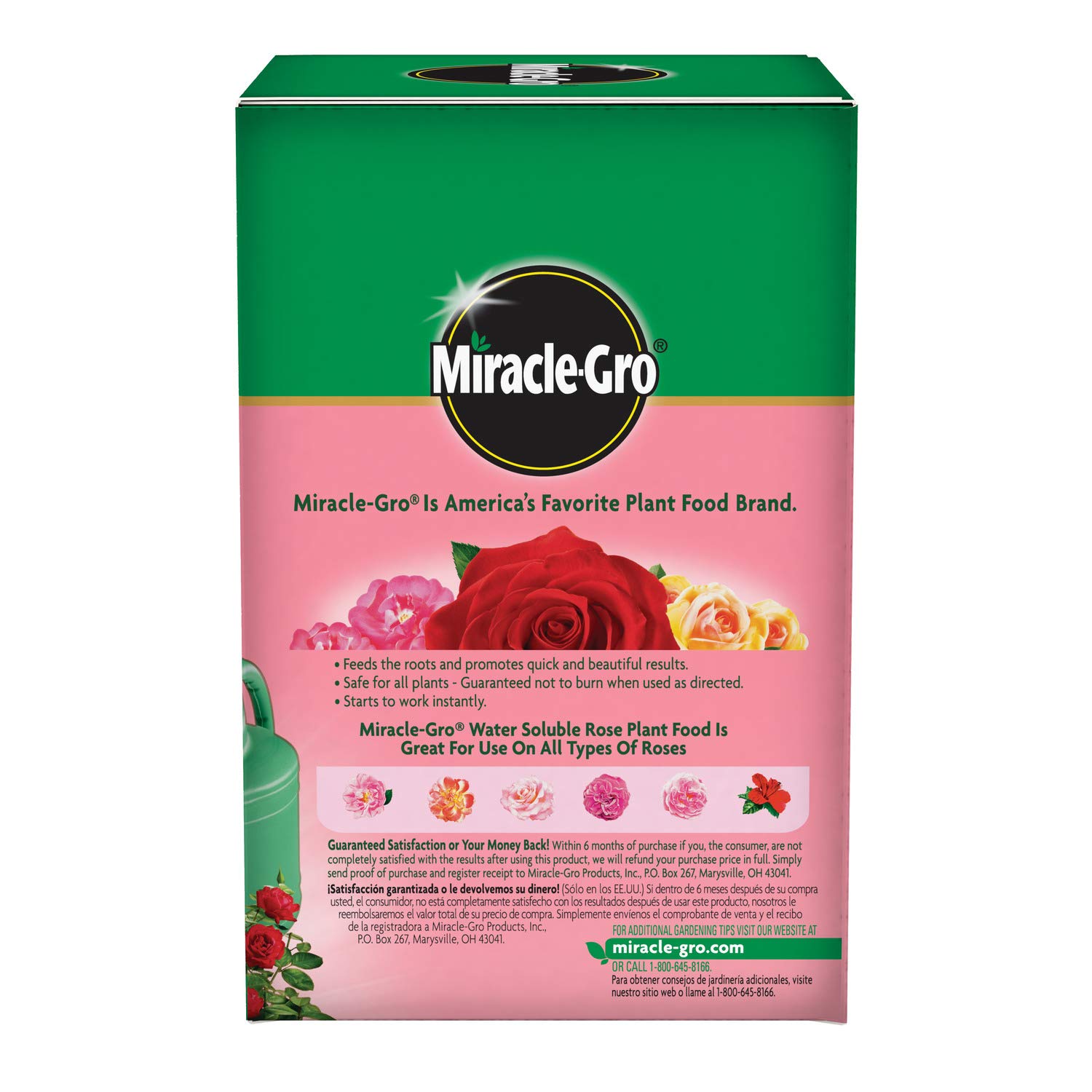Miracle-Gro Rose Plant Food Fertilizer - 1.5 lb (6 Pack) for Healthy Roses - Perfect for Garden Roses, Potted Roses & Flower Beds