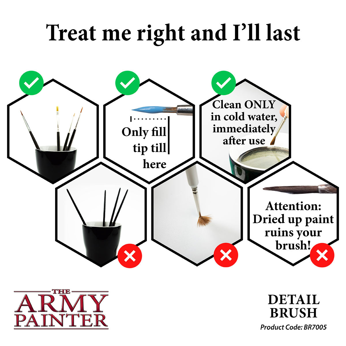 Premium Wargamer Paint Brushes for Miniatures - Fine Detail Brush Set for Tabletop Gaming, Warhammer & Model Painting - Perfect for Miniature Wargaming, Dioramas & Hobby Projects