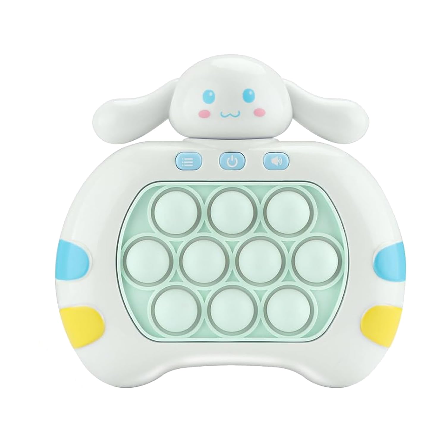 Fast Push Bubble Game Handheld - Cartoon Style Puzzle Decompression Toy for Kids & Adults - Stress Relief Game Console, Perfect for Parties, Gifts & Family Fun