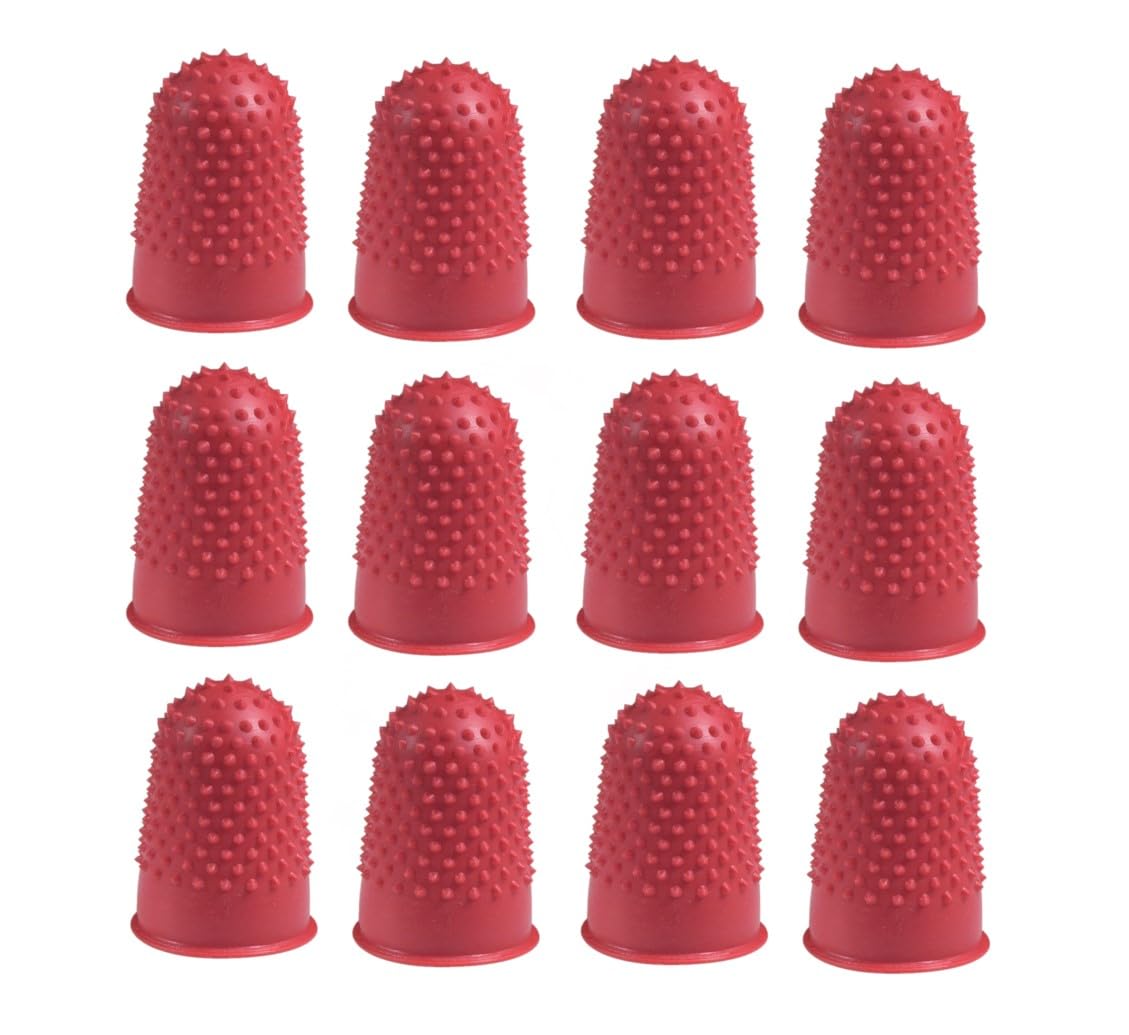 KF21507 No.00 Thimblette - Red Finger Protector for Sewing & Crafting - Perfect for Tailoring, Quilting, and Hand Stitching Projects