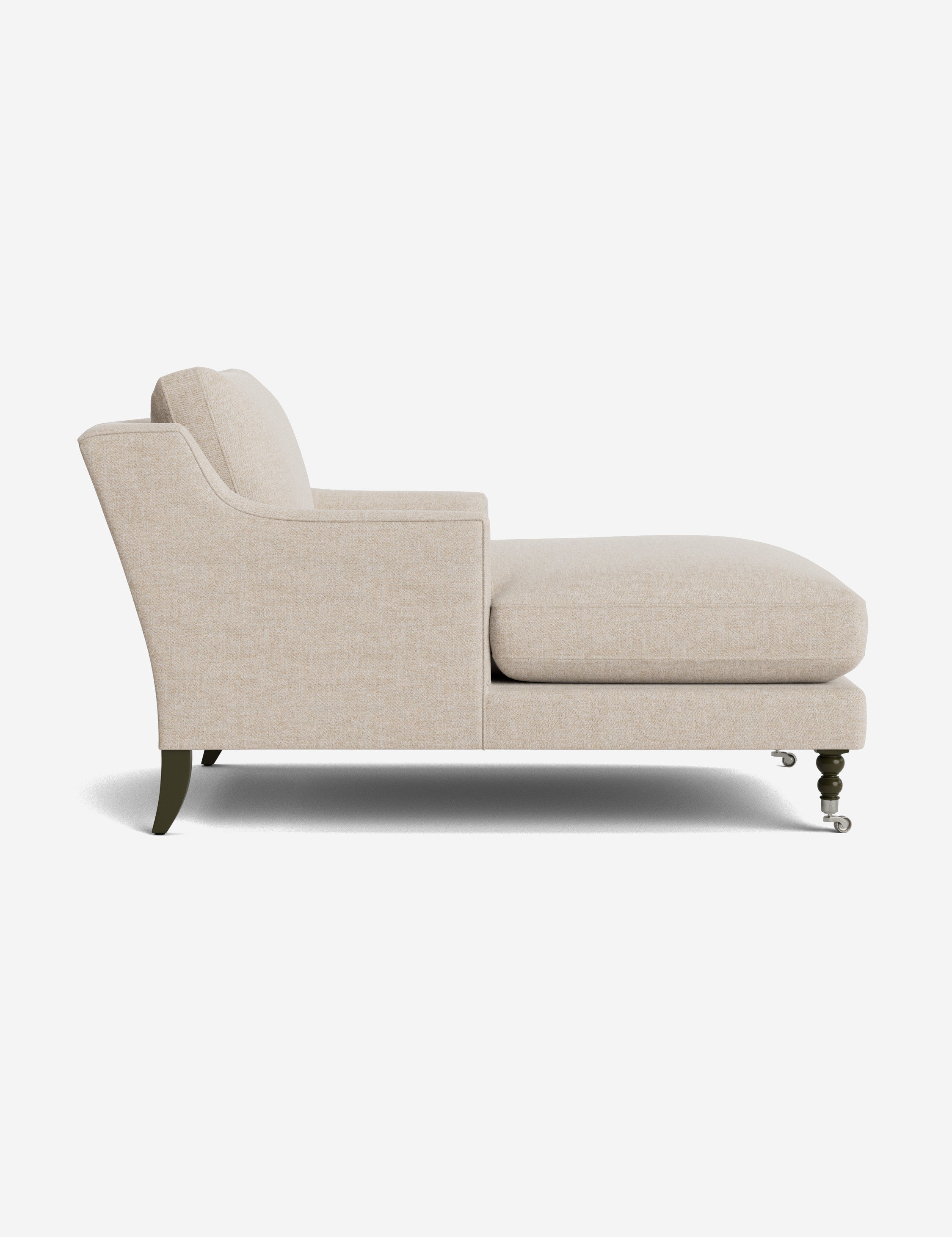 Fabienne Chaise Lounge Chair - Modern Accent Chair for Living Room, Bedroom & Office - Stylish Mid-Century Design with Upholstered Seat and Wooden Legs - Perfect for Relaxing, Reading & Home Decor