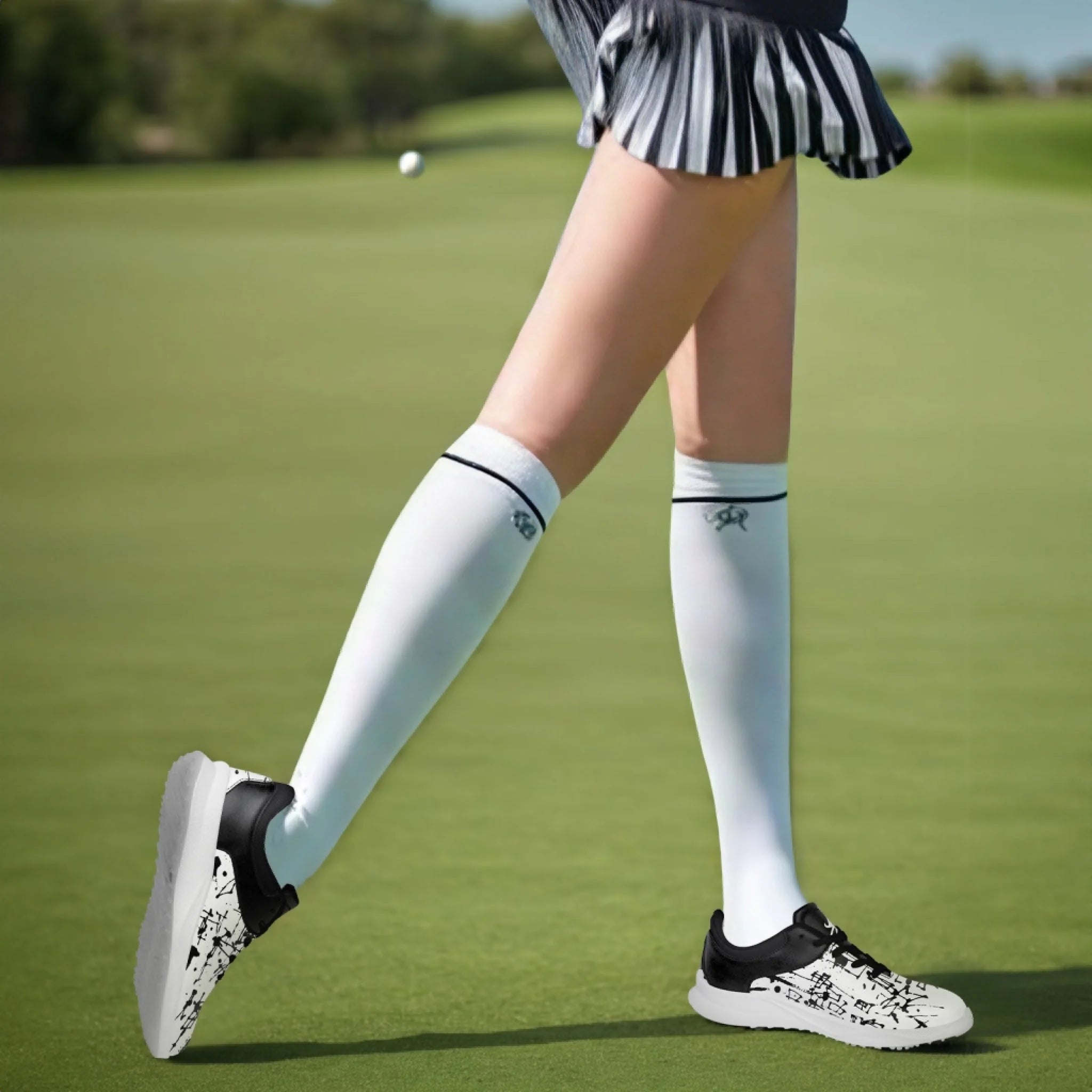 Custom Golf Performance Sneakers for Men & Women - Personalized Durable Athletic Shoes for POD Resellers - Lightweight Comfortable Design for Golfing, Running & Casual Wear (FN062 25020099 6)