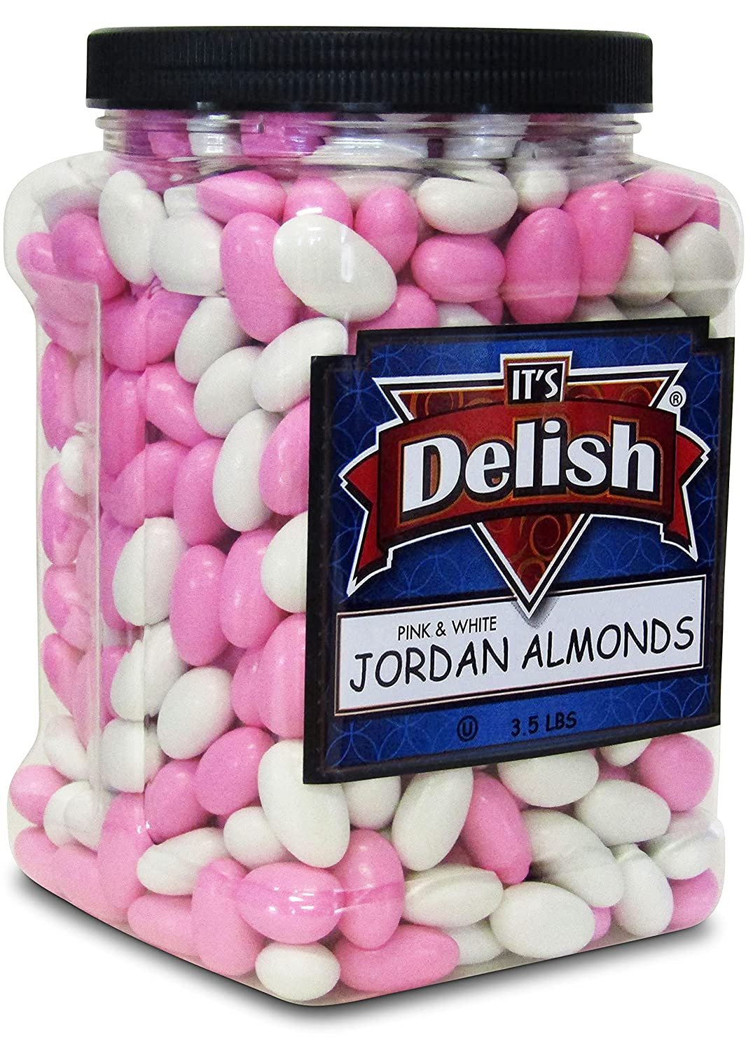 Premium Pink & White Jordan Almonds Mix - 3.5 lbs Bulk Candy for Weddings, Baby Showers & Party Favors | Delicious Almond Treats for Special Occasions