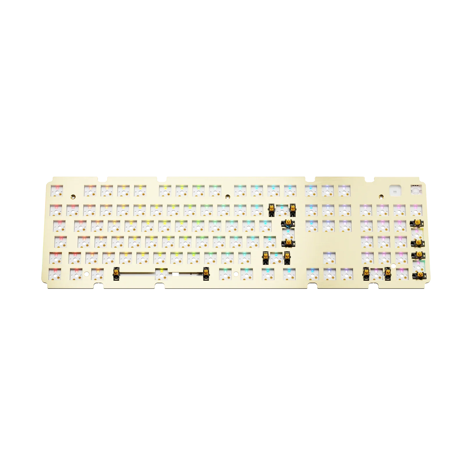 GMMK 3 Mechanical Keyboard Switch Plate - 100% Brass ISO Layout for Custom Keyboard Builds | Perfect for Gaming, Typing & PC Enthusiasts