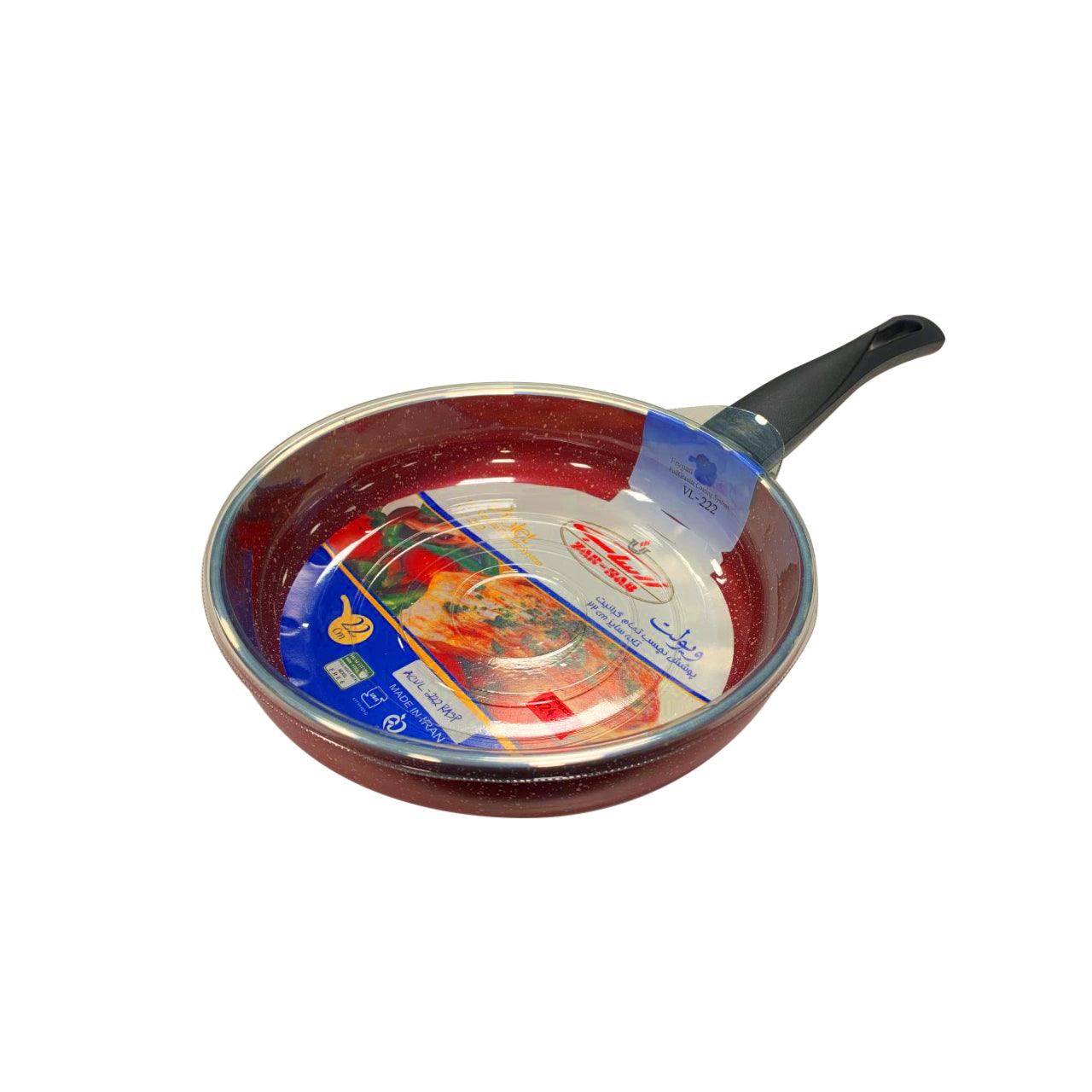 Acrochef 9-Inch Nonstick Raspberry Frying Pan with Ergonomic Black Handle - Perfect for Eggs, Pancakes & Sauteing - VL 222