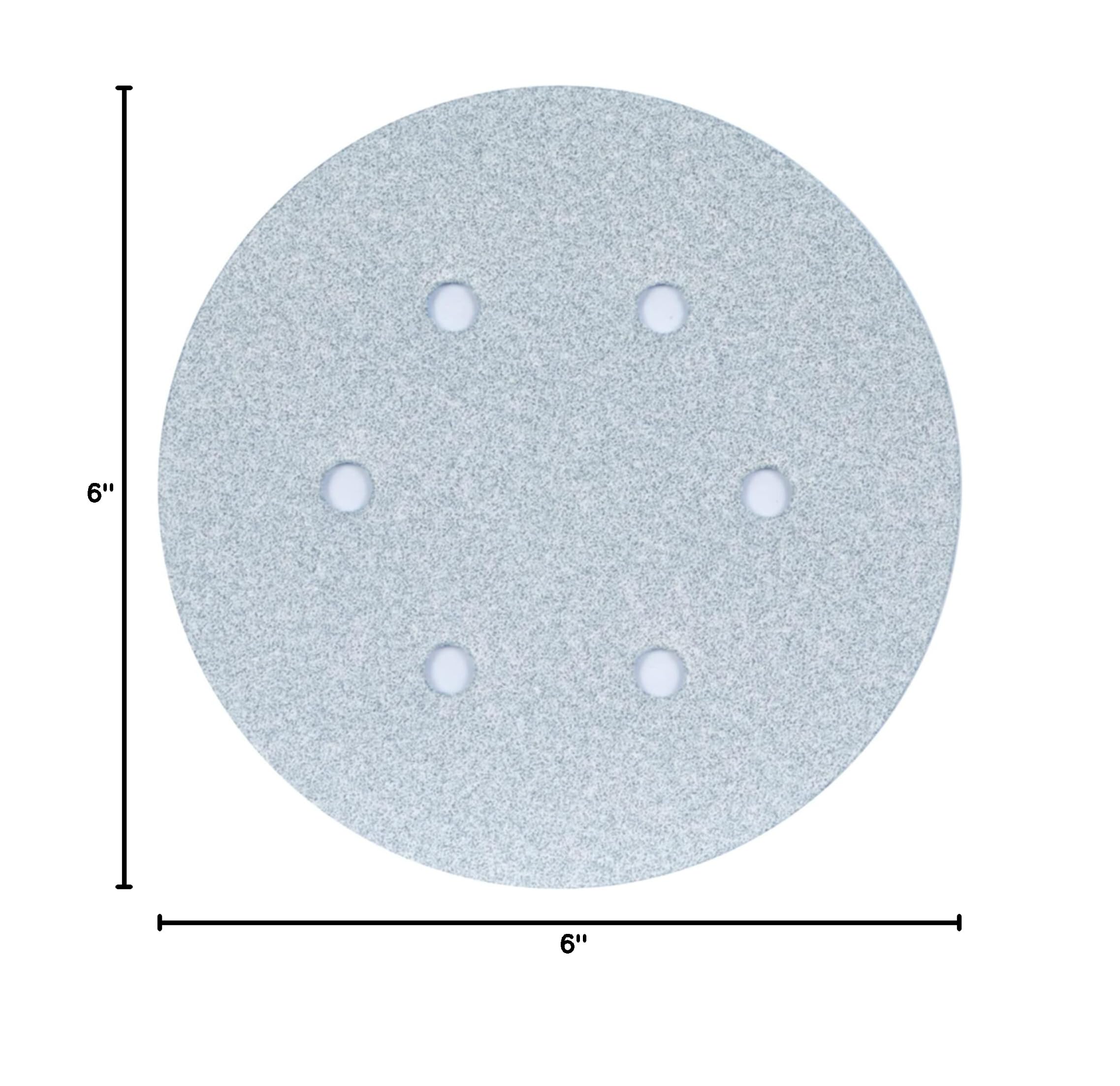 Norton 66261140527 6-Inch Hook & Loop Sanding Discs, P80 Grit - Ideal for Woodworking, Metal Finishing & DIY Projects