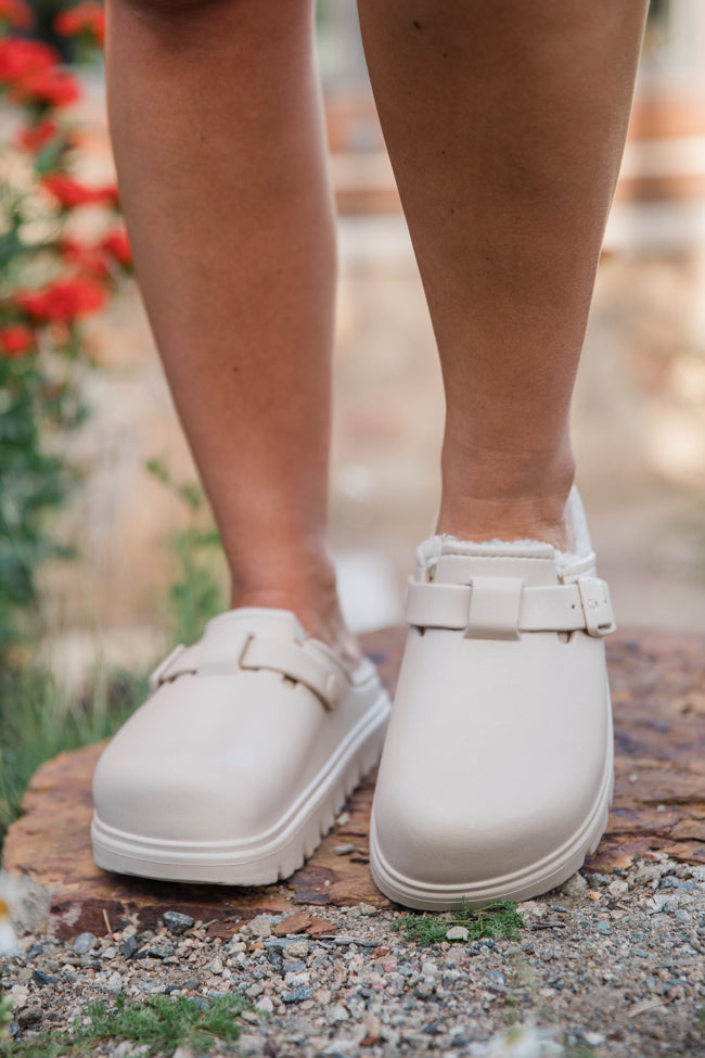 Palmer Rubber Sherpa Lined Slip-On Clogs for Women & Men - Cozy Indoor/Outdoor House Shoes - Final Sale