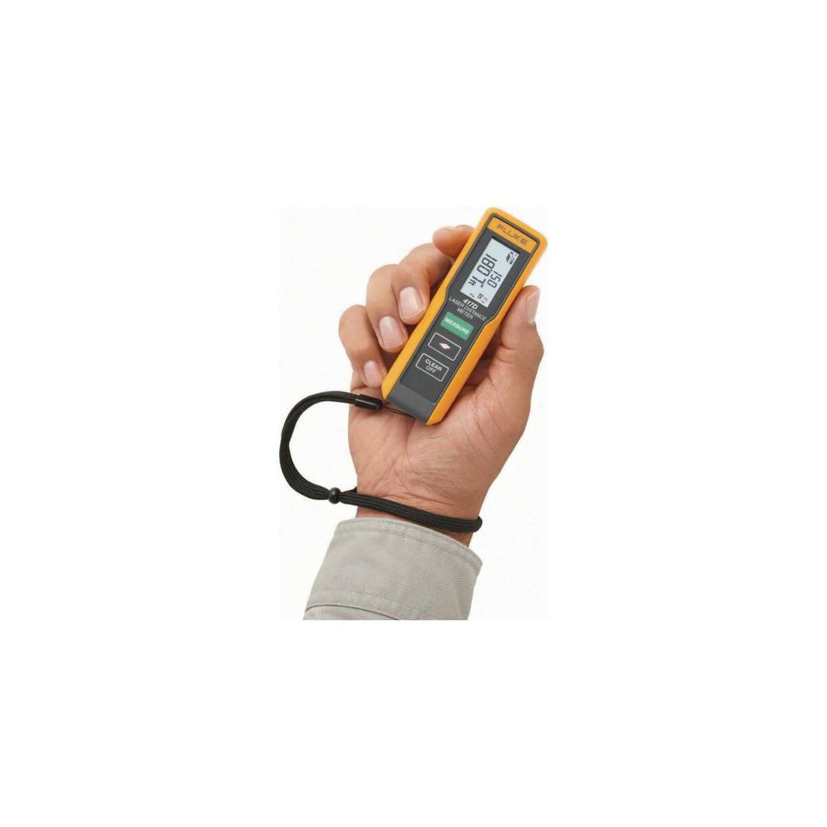 Fluke 417D Laser Distance Meter - High Precision Digital Measuring Tool for Construction, Surveying & DIY Projects | Indoor/Outdoor Use