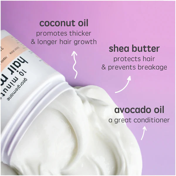Georgie Mane 10 Minute Hair Mask - Deep Conditioning Treatment for Dry & Damaged Hair - Perfect for At-Home Salon Quality Hair Care