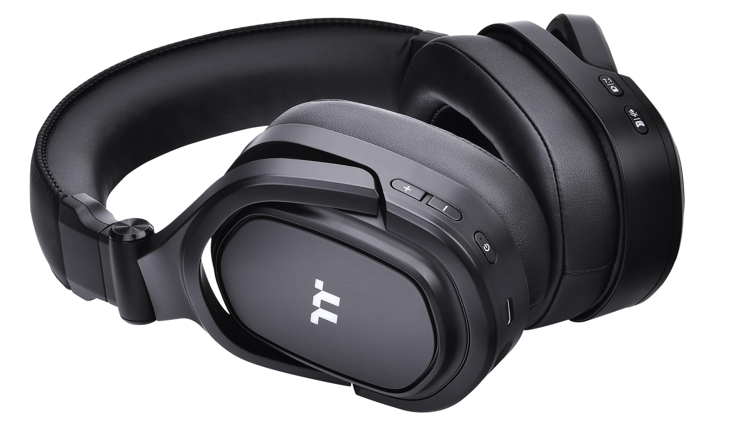 Thermaltake Argent H5 Wireless Gaming Headset - 40MM Hi-Res Audio, Noise Cancelling Mic - Compatible with PC, Xbox One, PS4, Mac (Black) | Perfect for FPS Games, Streaming & Online Meetings