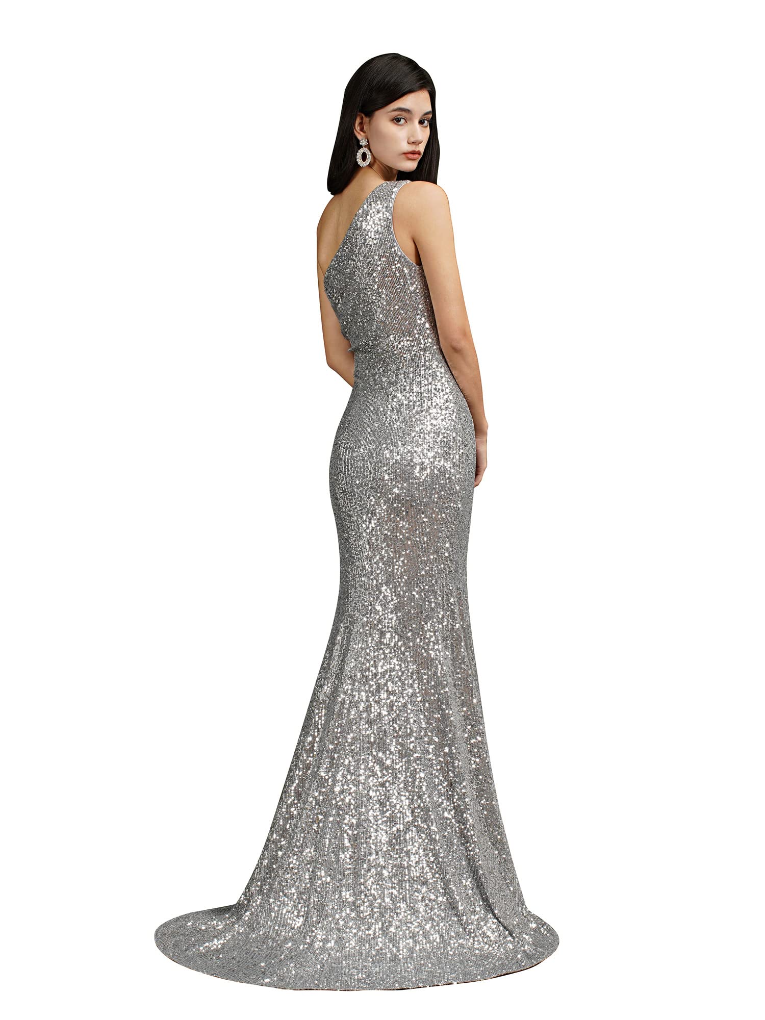 Sparkly Sequin Prom Dress for Women - Long Mermaid Bridesmaid Gown with Bodycon Fit for Formal Evening Parties & Special Occasions | Perfect for Homecoming, Weddings, and Red Carpet Events