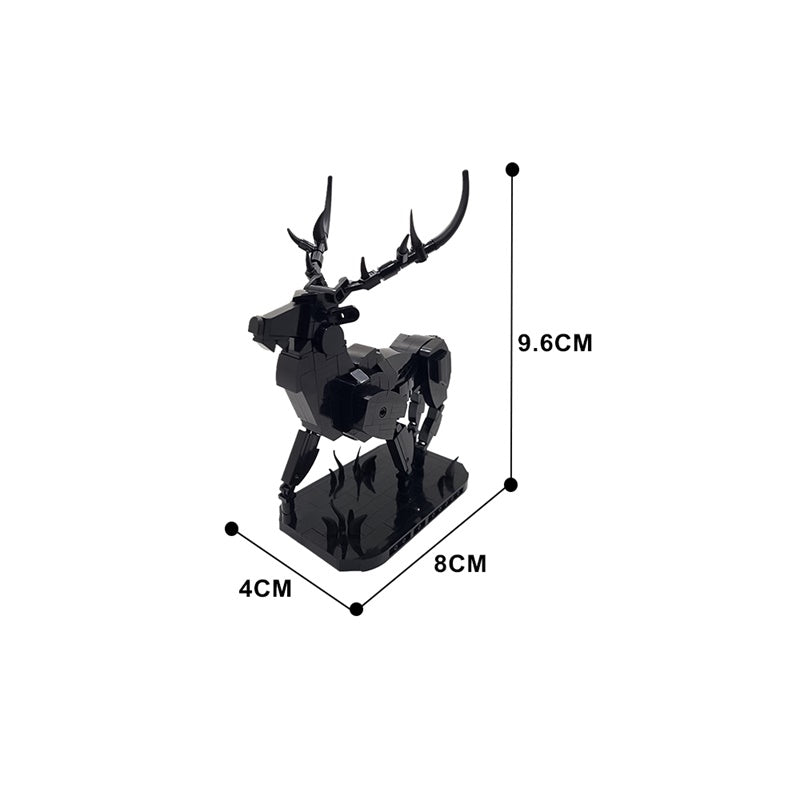Gobricks 321PCS MOC 143040 Cervus Elaphus Building Blocks Set - DIY Red Deer Model Kit for Adults & Kids, Perfect for Home Decoration, Gift, and STEM Learning Activities