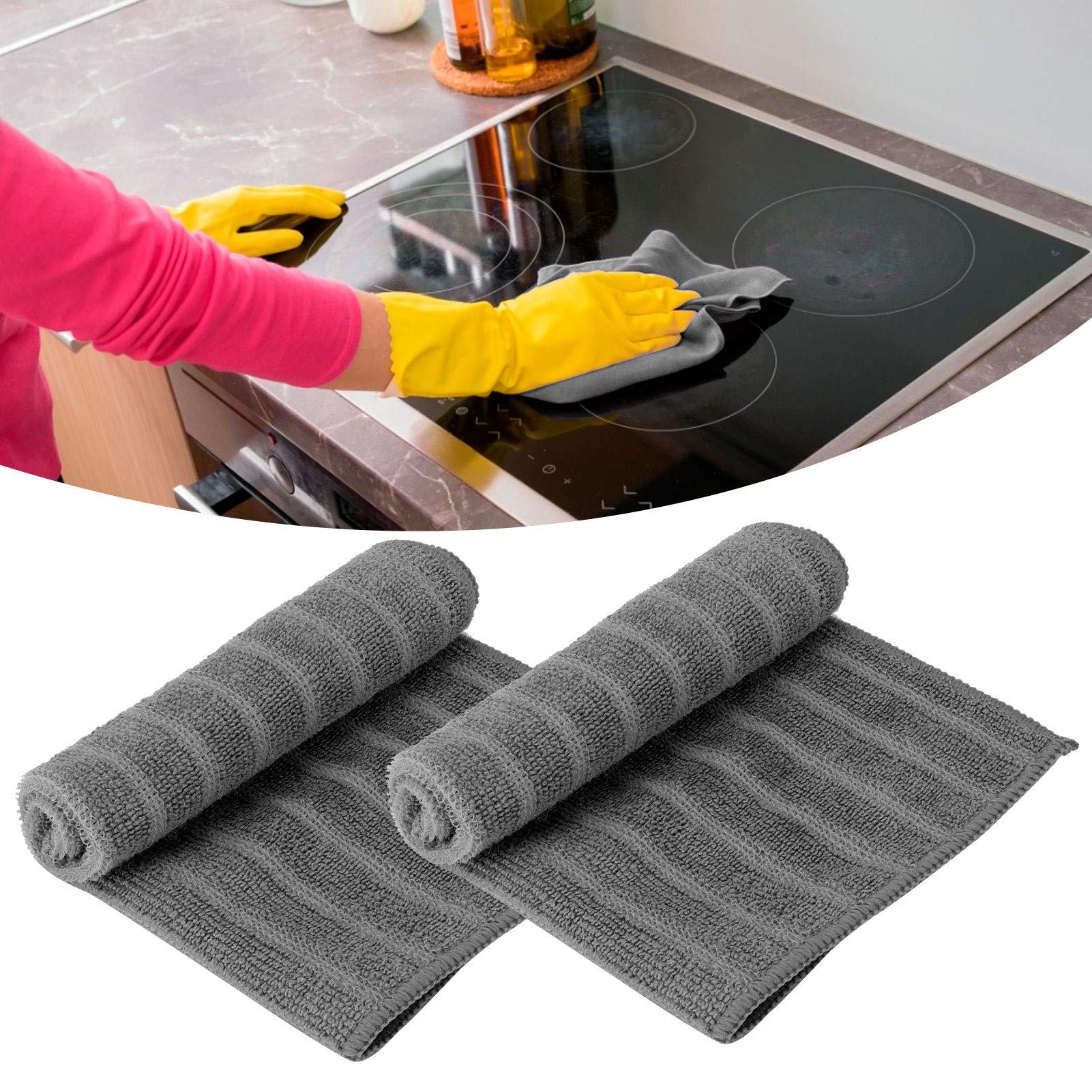 Premium 10-Pack Microfiber Cleaning Towels 12