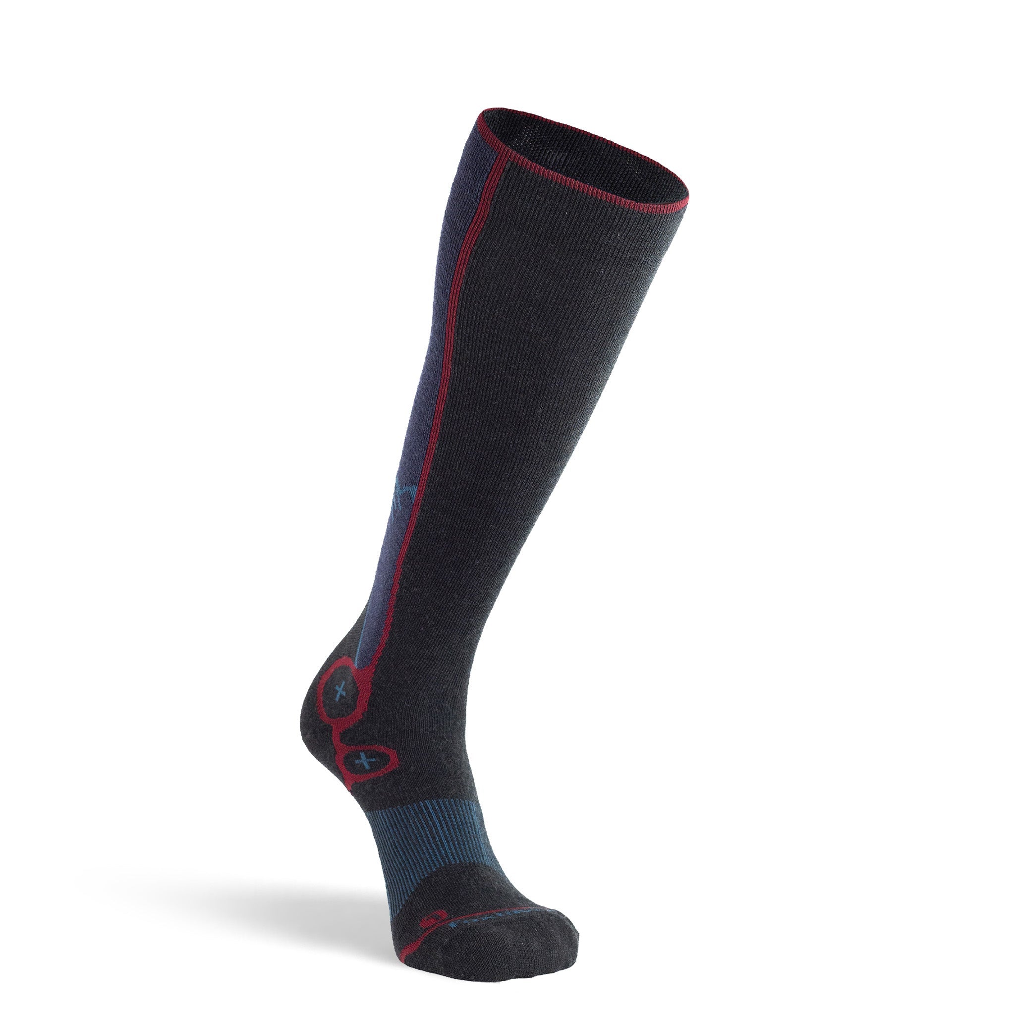Breckenridge Ultra Lightweight Over the Calf Ski and Snowboard Socks for Men & Women - Warm Moisture-Wicking Performance Socks for Winter Sports & Outdoor Activities