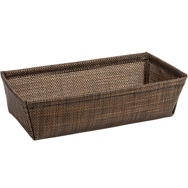 FOH Metroweave® Basket Set of 6, 7.5 x 4.25 Inches - Natural Woven Storage Baskets for Home Organization, Bathroom, Office & Nursery Decor