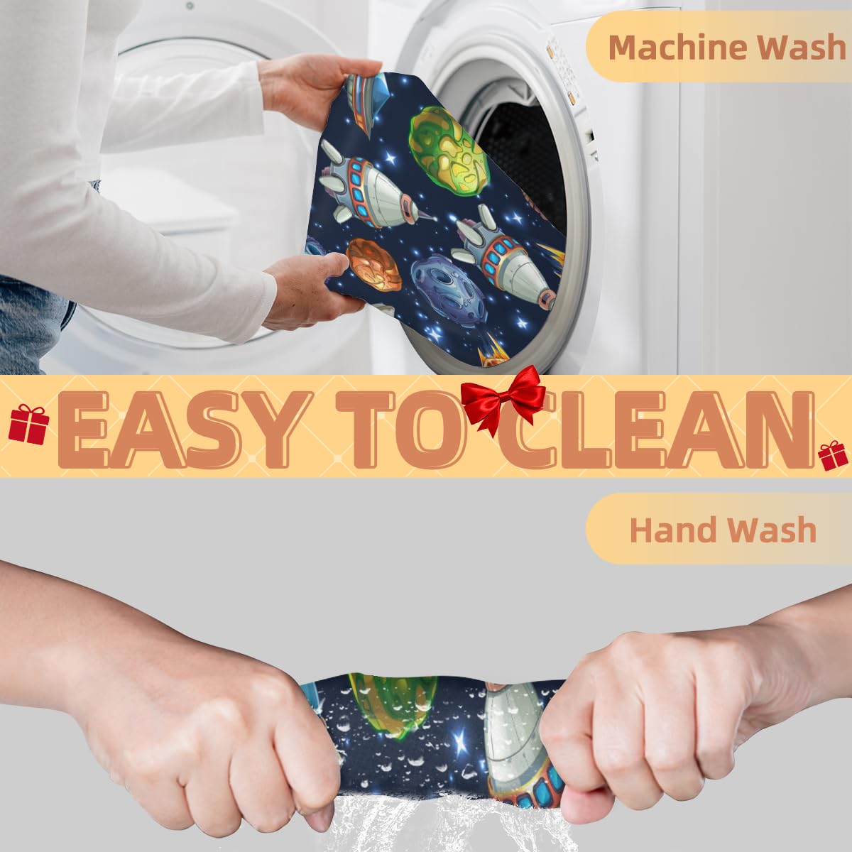 Space-Themed Beard Bib for Men - Non-Stick Shaving Apron with Suction Cups | Beard Hair Catcher for Grooming | Perfect Birthday Gift for Husband & Dad | Ideal for Home Barbers & Travel Shaving
