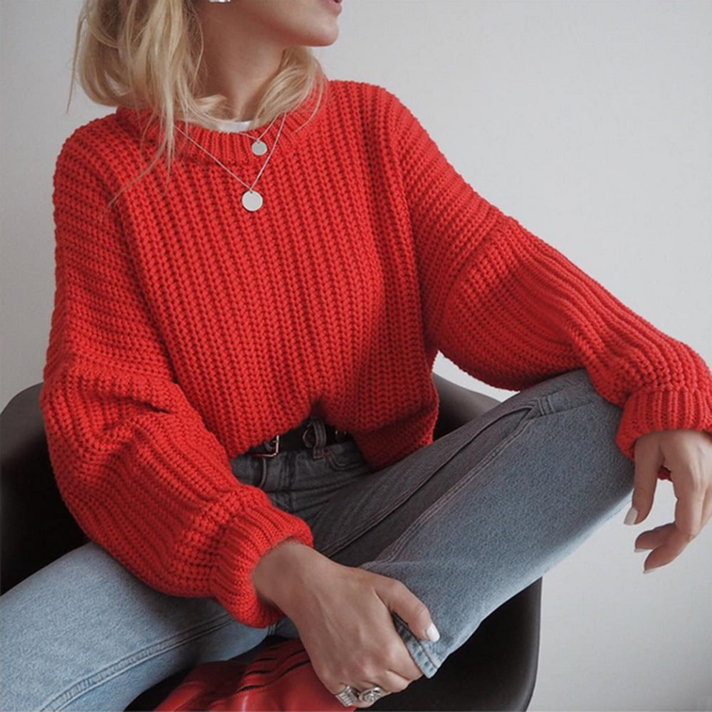 Women's Sweater - Cozy Knit Pullover for Fall & Winter - Perfect for Casual Wear, Office & Outdoor Activities