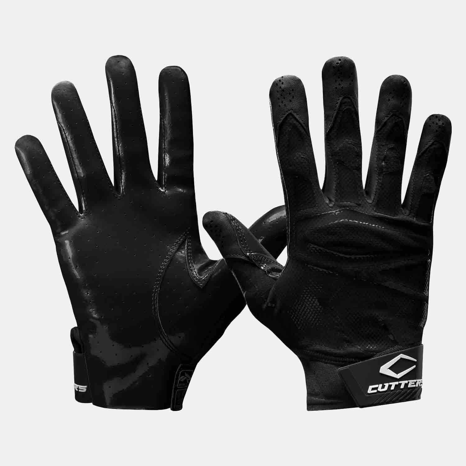 Cutters Youth Rev 4.0 Football Receiver Gloves - Best for Catching & Grip - Perfect for Youth Football Games & Practice