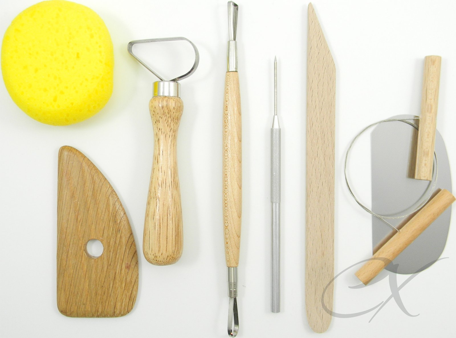 Kemper Pottery Tool Kit - 8 Piece Professional Ceramic Sculpting Set for Clay Modeling, Pottery Making & Art Projects - Perfect for Artists, Students & DIY Crafters