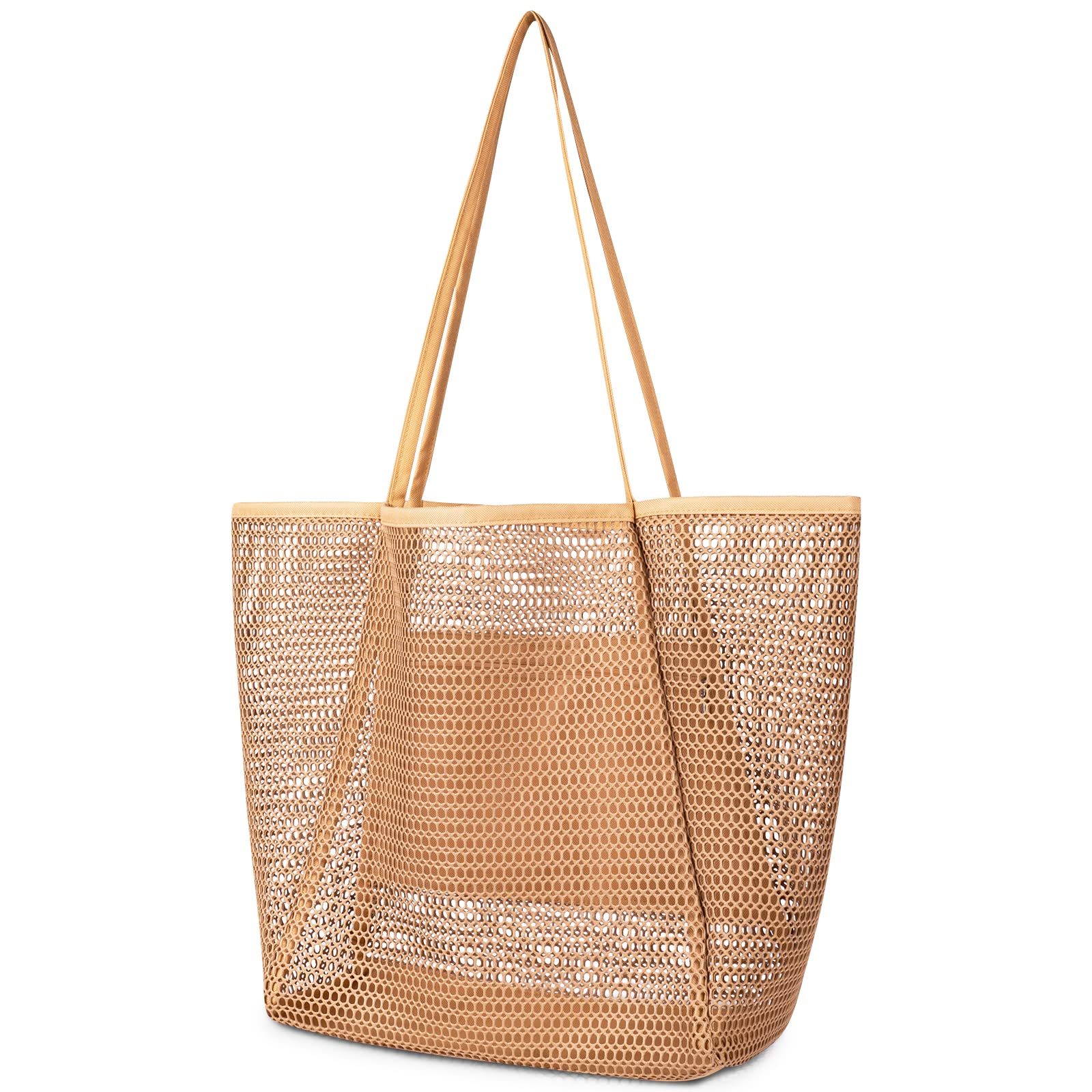 iioscre Mesh Beach Tote Bag for Women - Large Waterproof Casual Hobo Bag for Pool, Beach & Travel | Perfect for Swimming, Vacation Essentials & Summer Outings