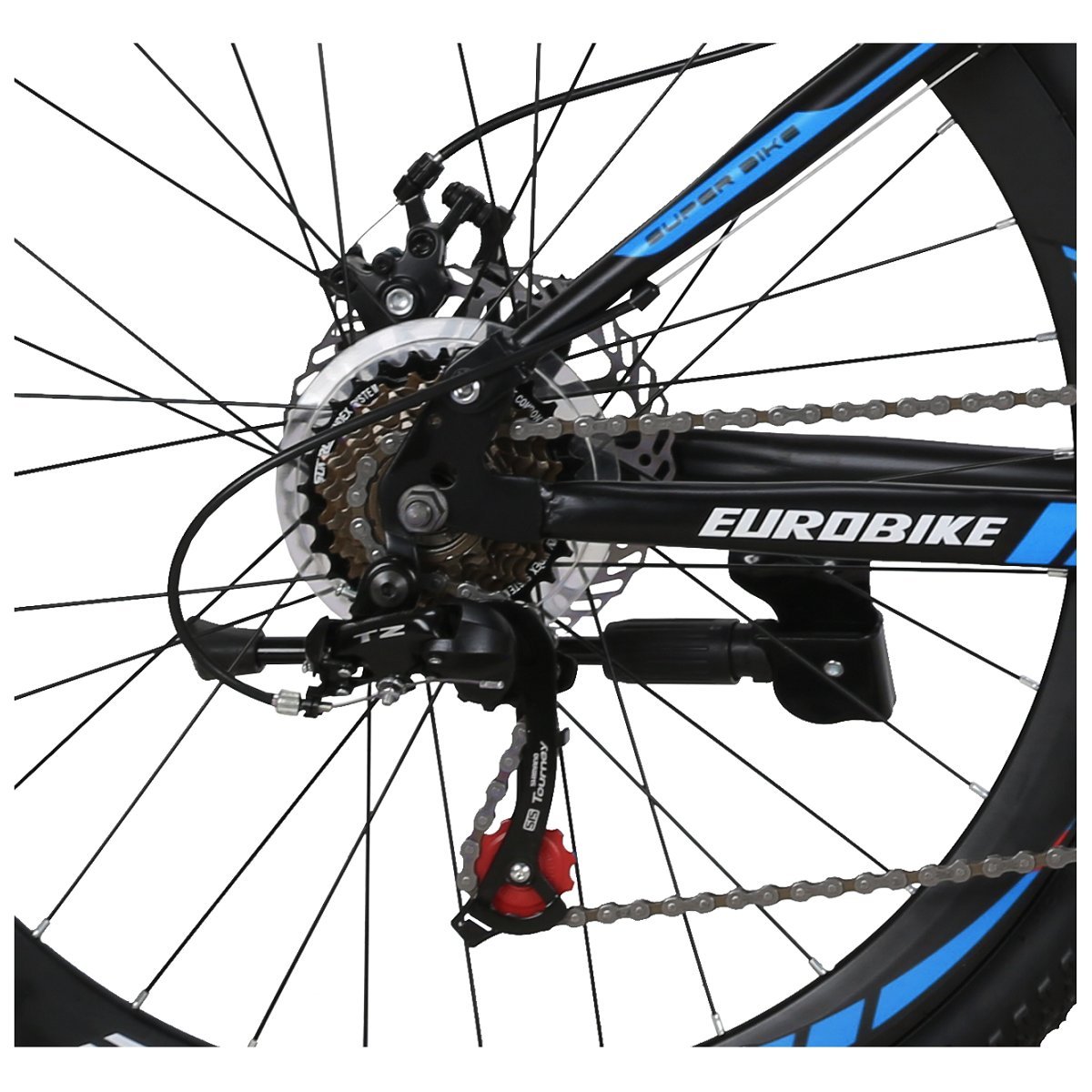 EUROBIKE Folding Mountain Bike for Adults - 26/27.5 Inch TSM G4/G7 Bicycle with Dual Disc Brakes | Commuting, Travel & Outdoor Adventures