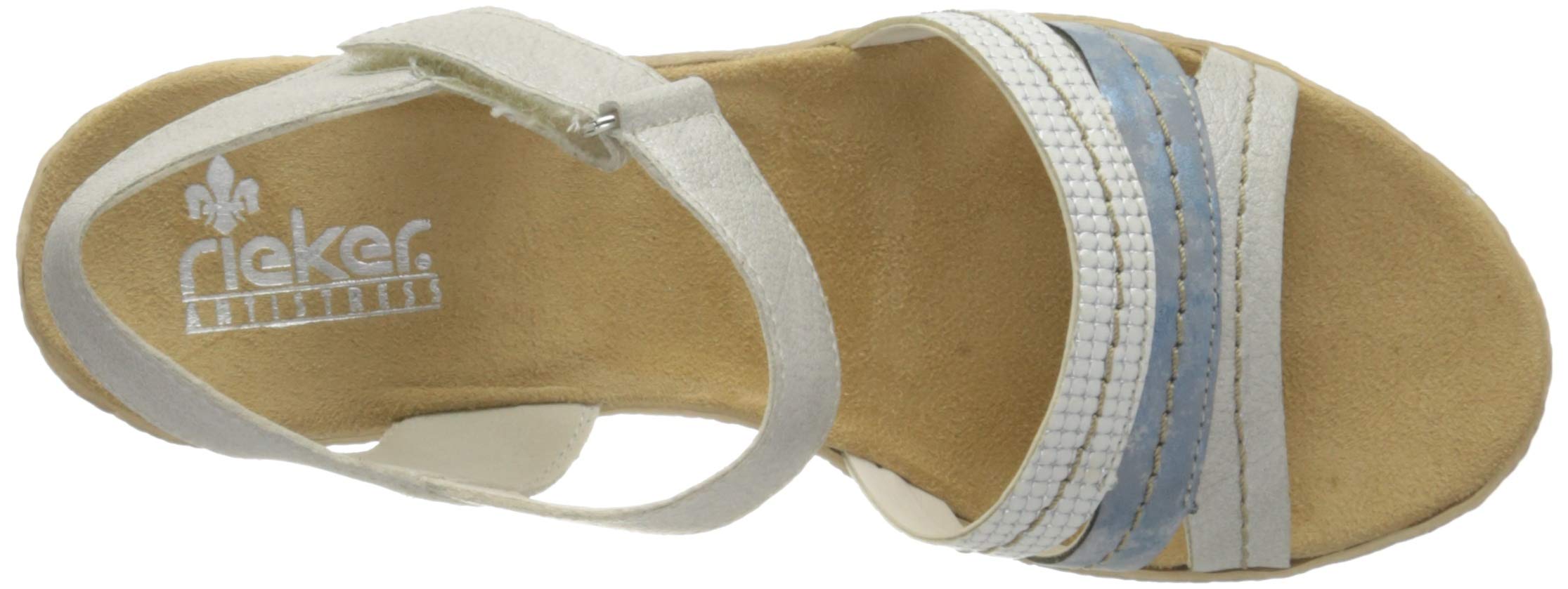 Rieker Women's Comfortable Closed Toe Sandals with Arch Support - Perfect for Walking, Travel & Summer Outfits