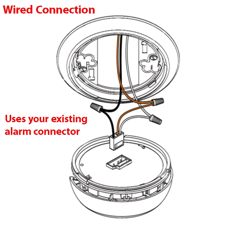 1080P HD WiFi Smoke Detector Hidden Camera with P2P Wi-Fi, Fire Alarm & Nanny Cam - Ceiling Mount, 110V AC Power (Model 9120) for Home Security, Office Monitoring & Baby Care
