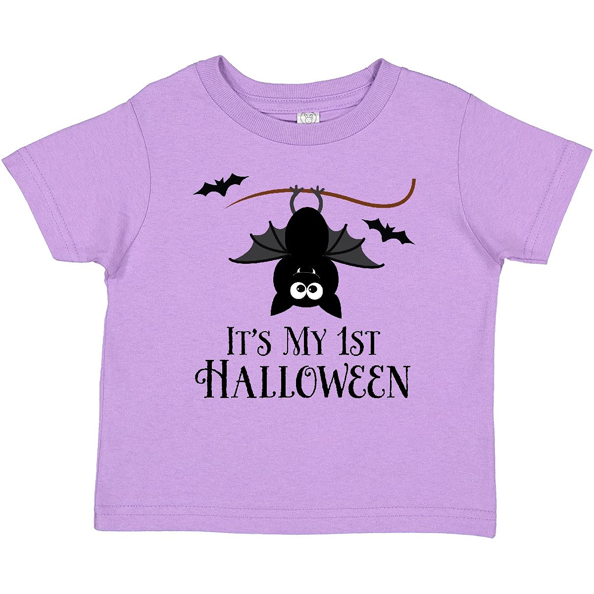 1st Halloween Bat Baby T-Shirt - Cute Bat Design for Baby's First Halloween - Perfect for Halloween Parties, Photo Shoots & Trick-or-Treating