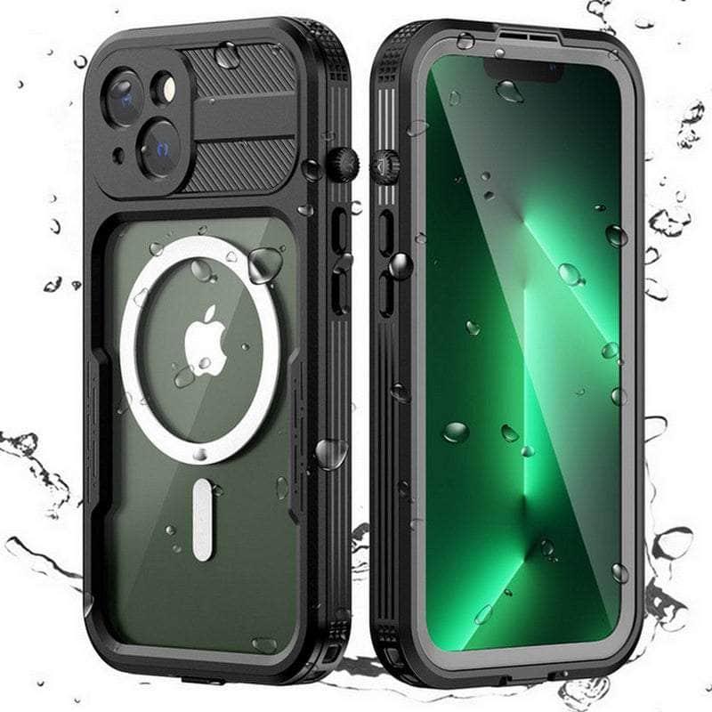 IP68 Waterproof iPhone 14 Pro Case - Shockproof Wireless Charging Cover for Scuba Diving, Swimming & Outdoor Adventures