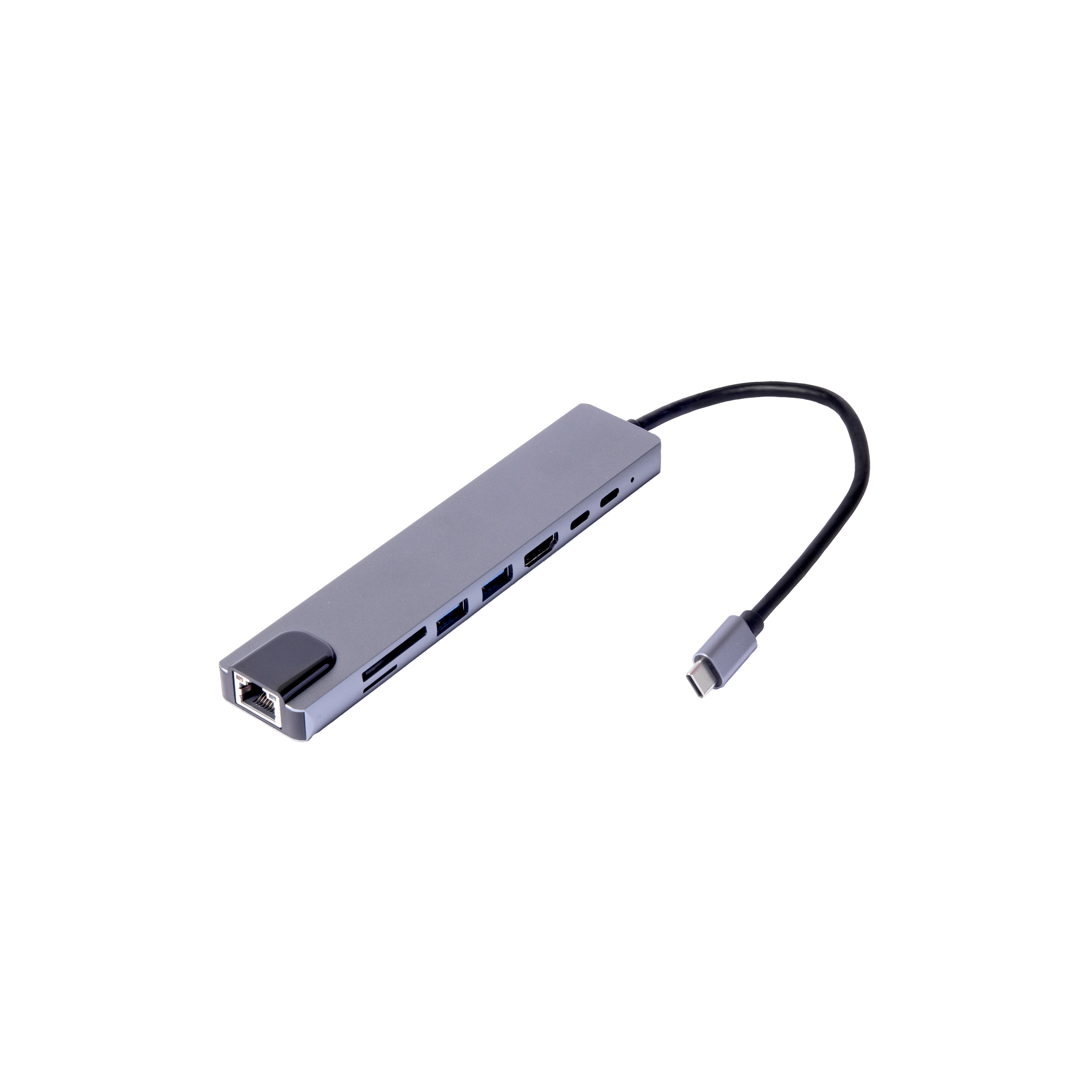 8-in-1 USB C Hub Adapter with HDMI, USB Ports, SD Card Reader - Perfect for MacBook, iPad Pro & Windows Laptops for Work, Study & Entertainment