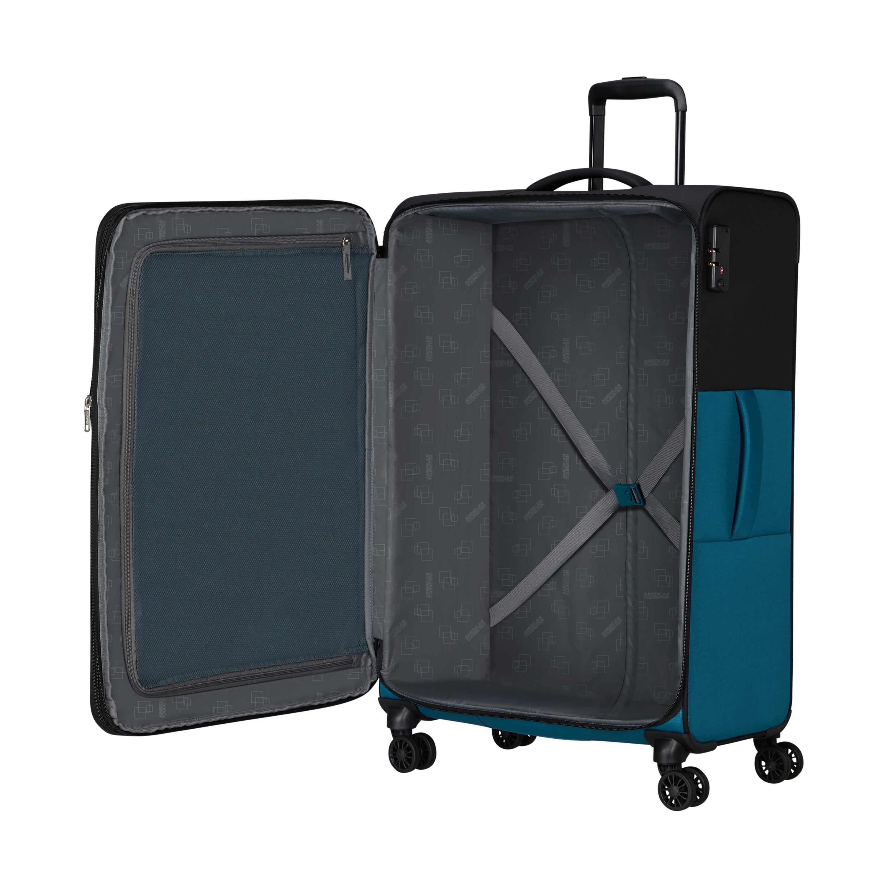 American Tourister Daring Dash Spinner Expandable 3-Piece Luggage Set - Lightweight Suitcase with 360° Wheels for Travel, Business Trips & Family Vacations