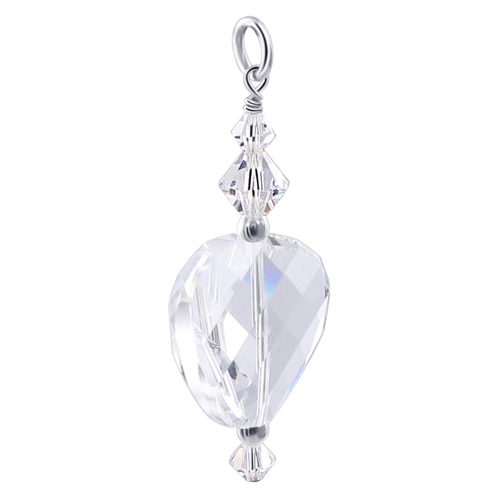 925 Silver Charm Pendant with Austrian Crystals - Elegant Jewelry for Gifts & Parties