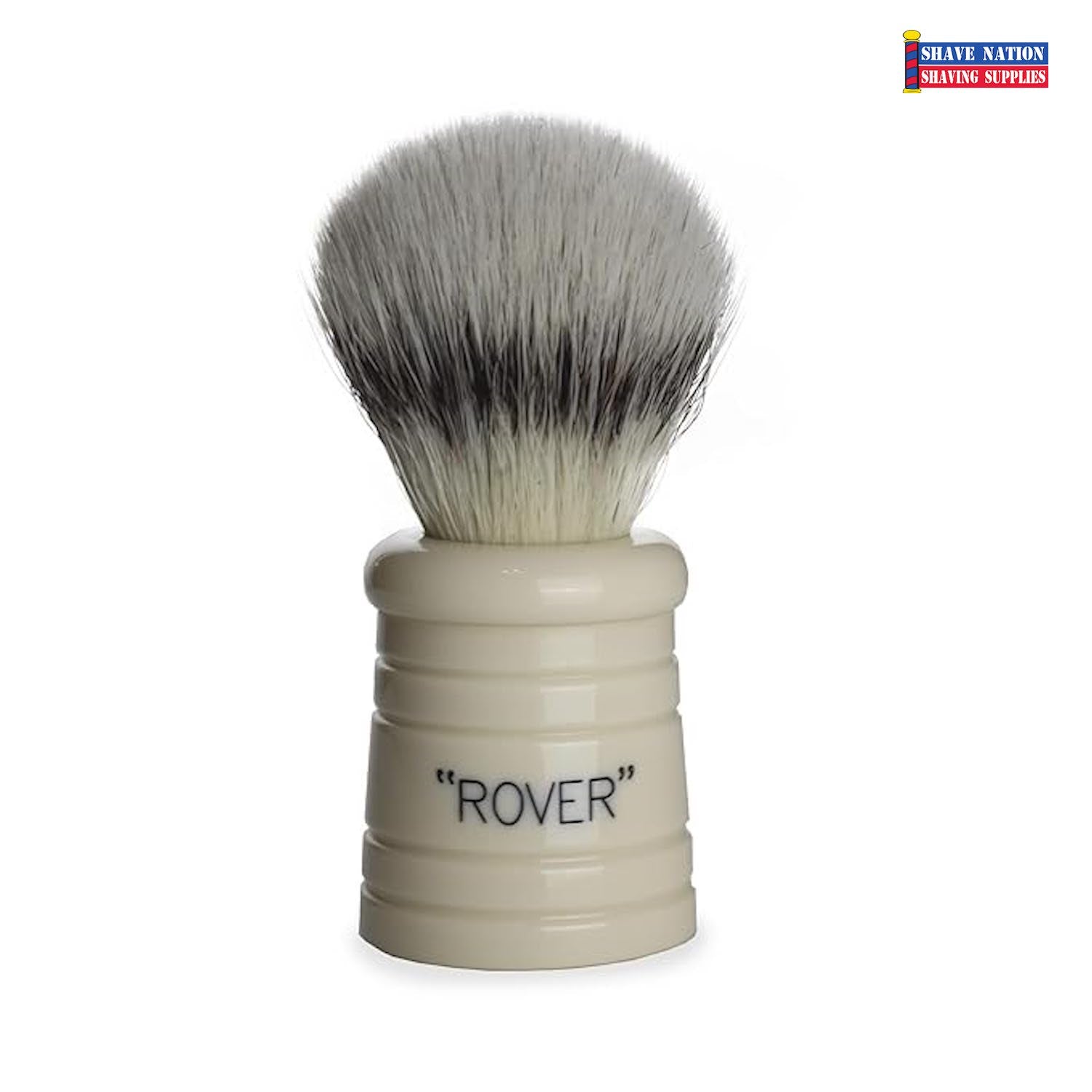 Simpsons Rover Platinum Synthetic Shaving Brush - Premium Soft Bristles for Men's Wet Shaving & Grooming - Perfect for Travel & Home Use