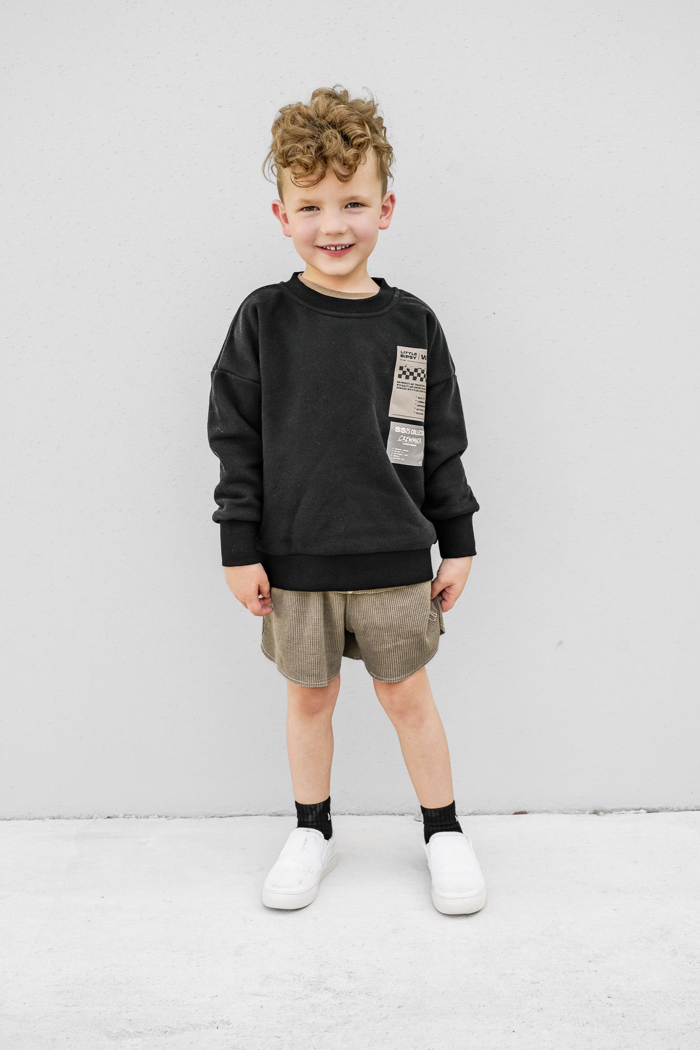 Premium Black Core Values Elevated Crewneck Sweatshirt - Comfortable & Stylish for Casual Wear, Street Fashion, and Everyday Outfits