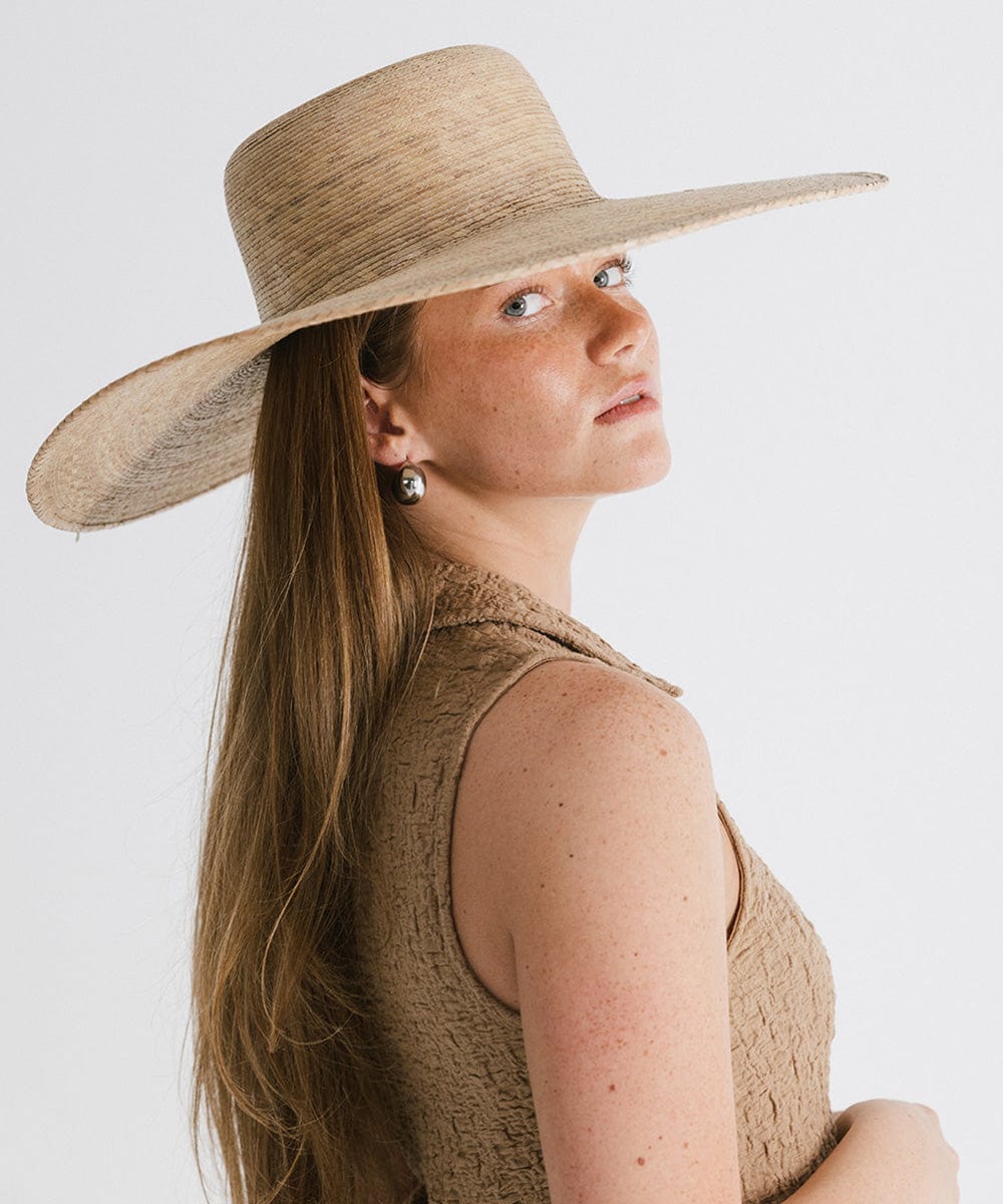 Jae Wide Brim Boater Straw Hat for Women - Summer Beach Sun Hat with UPF 50+ Protection - Fashionable Wide Brim Hat for Outdoor, Garden, Travel and Vacation