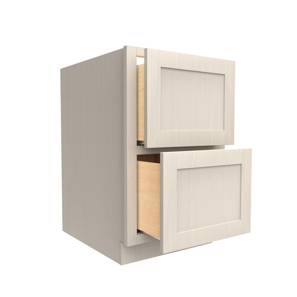 2 Drawer Base Kitchen Cabinet with Elegant Stone Finish - 36