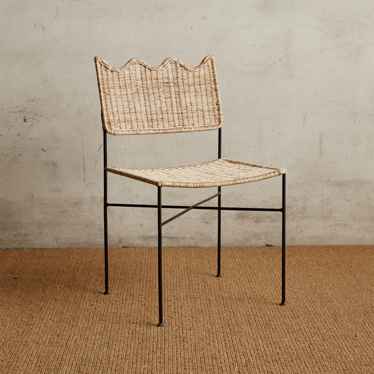 Bernadette Modern Dining Chair - Upholstered Fabric Seat, Sturdy Wooden Legs - Perfect for Kitchen, Dining Room, and Home Office Use
