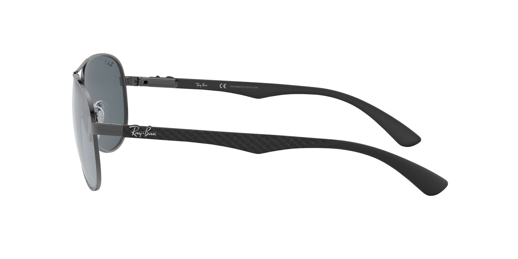 Ray-Ban RB8313 Carbon Fiber Aviator Sunglasses for Men - Polarized UV Protection - Perfect for Driving, Outdoor Sports & Travel