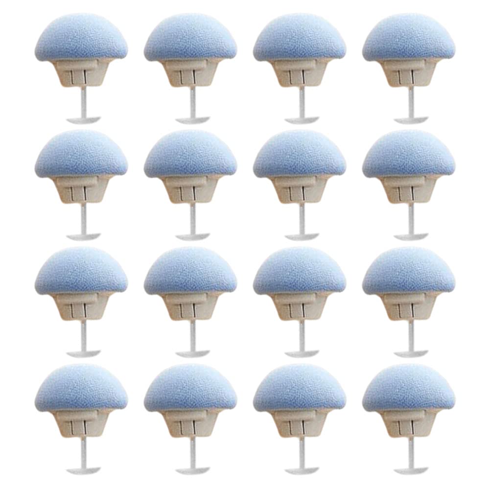 Eioflia 16PCS Non-Slip Quilt Holder Clips - Mushroom Shape Duvet Cover Fasteners for Bedding, Comforters & Blankets - Blue Household Accessories (Perfect for Keeping Bedding in Place While Sleeping)