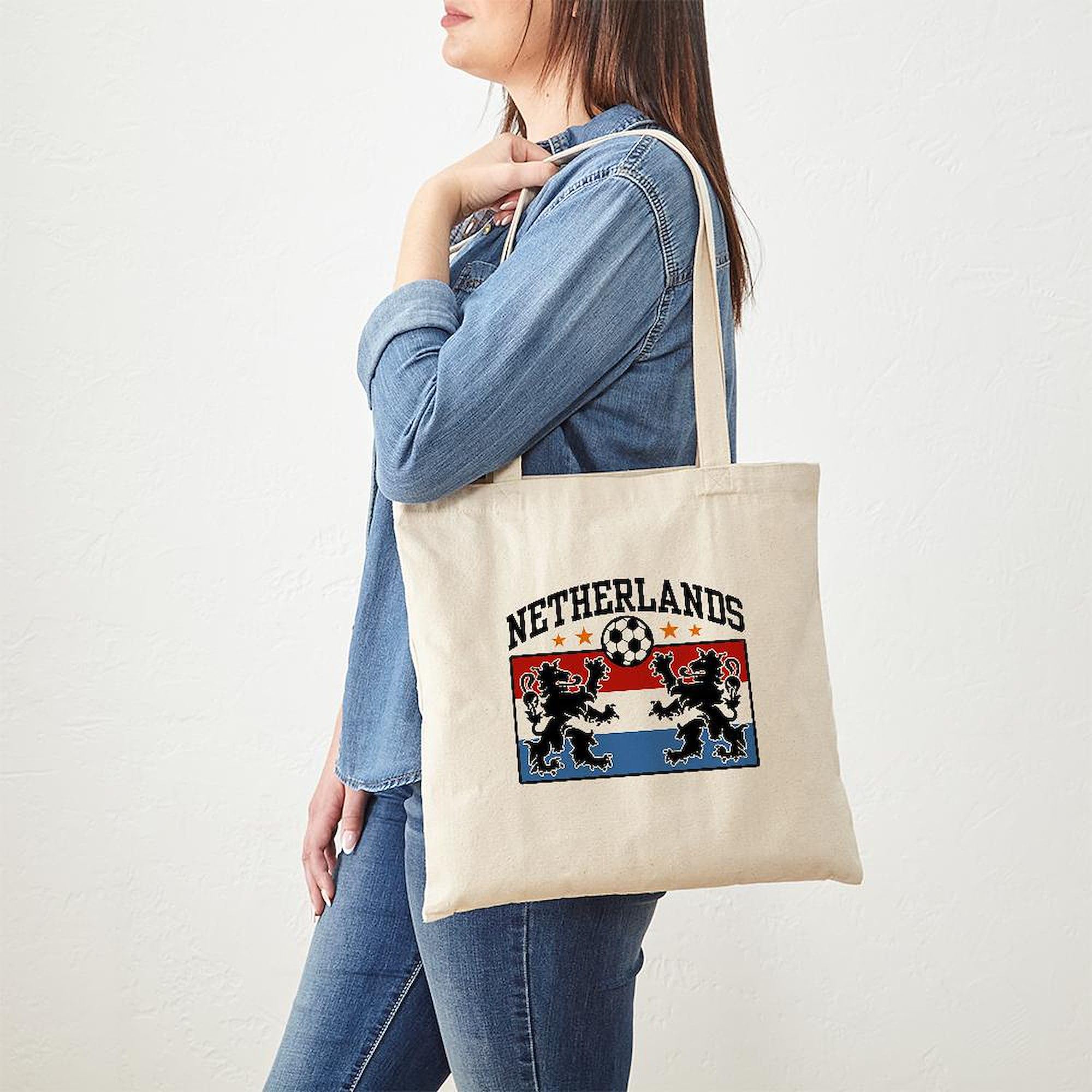 Netherlands Soccer Tote Bag - Eco-Friendly Reusable Canvas Shopping Bag for Groceries, Beach & Fan Gear | CafePress