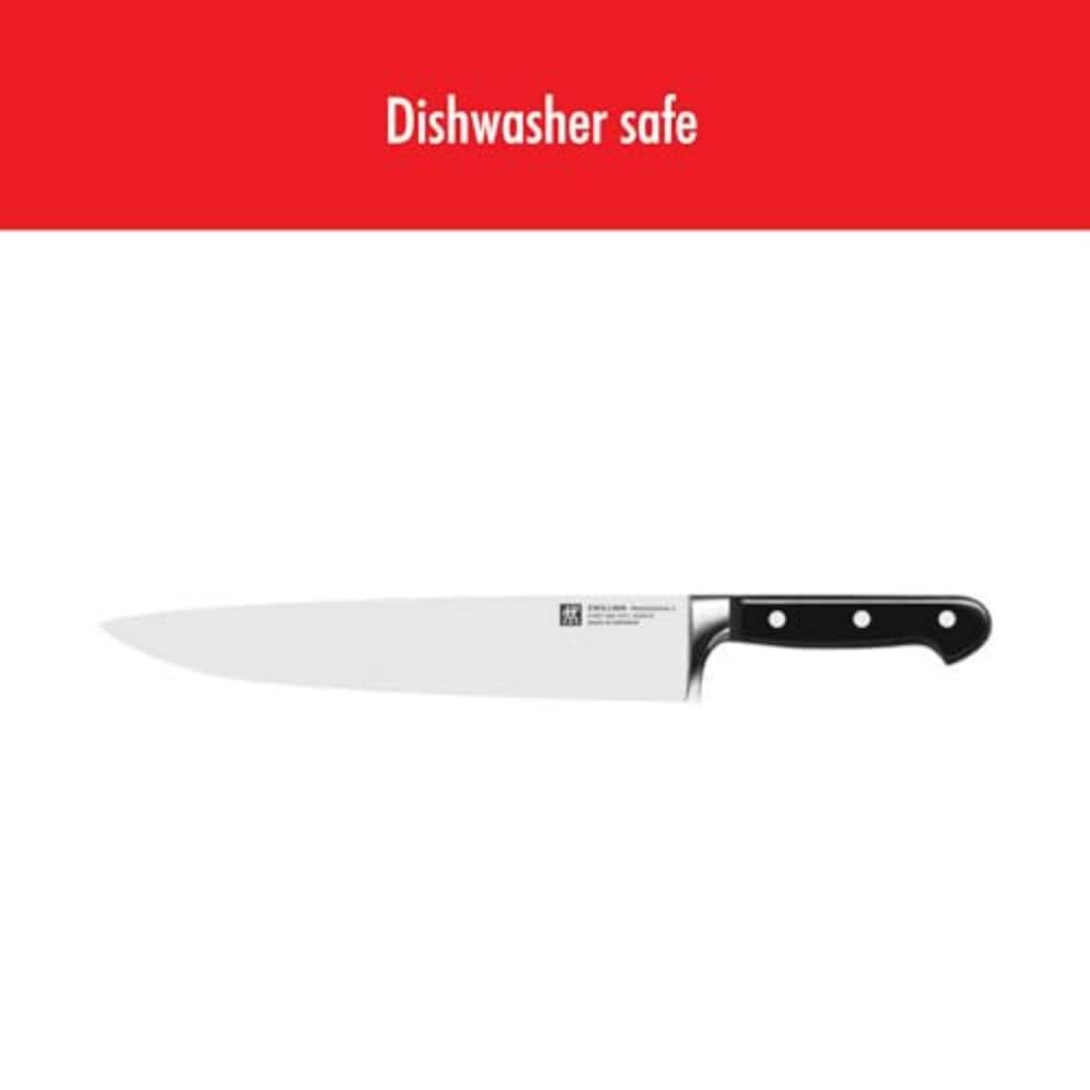 ZWILLING Professional S 10-inch German Chef's Knife - Razor-Sharp High Carbon Stainless Steel Blade, Dishwasher Safe - Perfect for Slicing, Dicing, and Chopping Vegetables, Meat, and Herbs in Professional Kitchens & Home Cooking