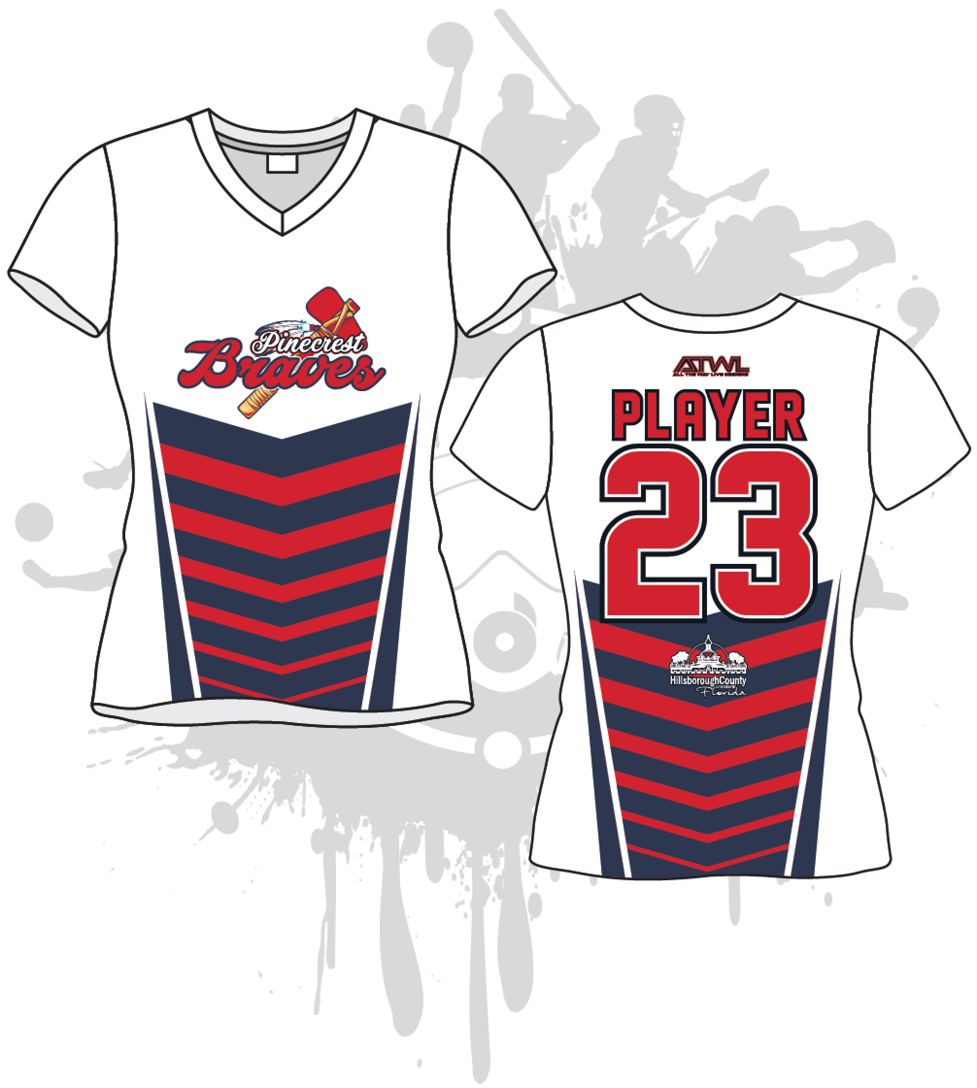 Pinecrest Little League Women's Baseball Shirt - Comfortable & Stylish Team Jersey for Youth Softball Games & Practice