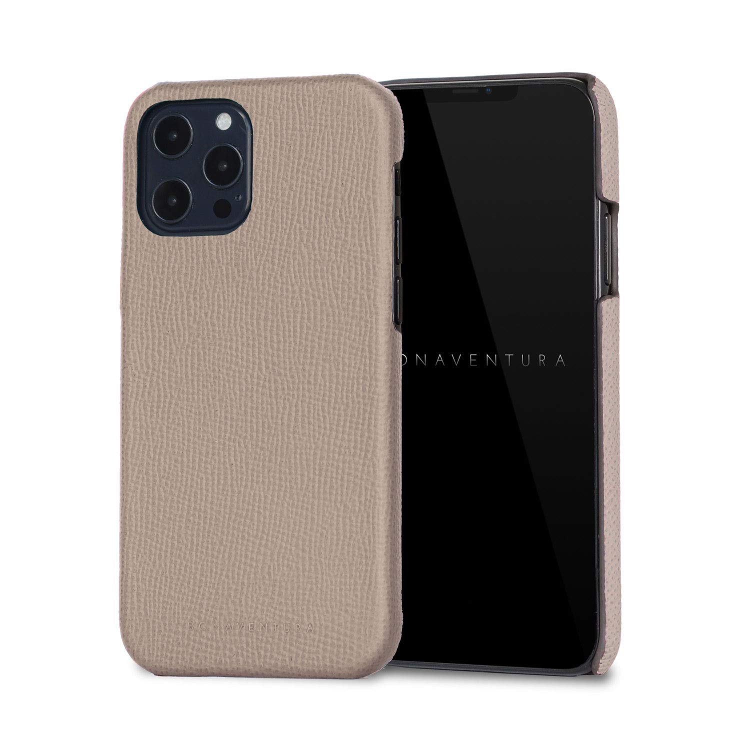 BONAVENTURA Noblessa iPhone 12/12 Pro Back Cover Case - Slim Protective Greige Phone Case | Perfect for Everyday Use, Travel & Work Protection
