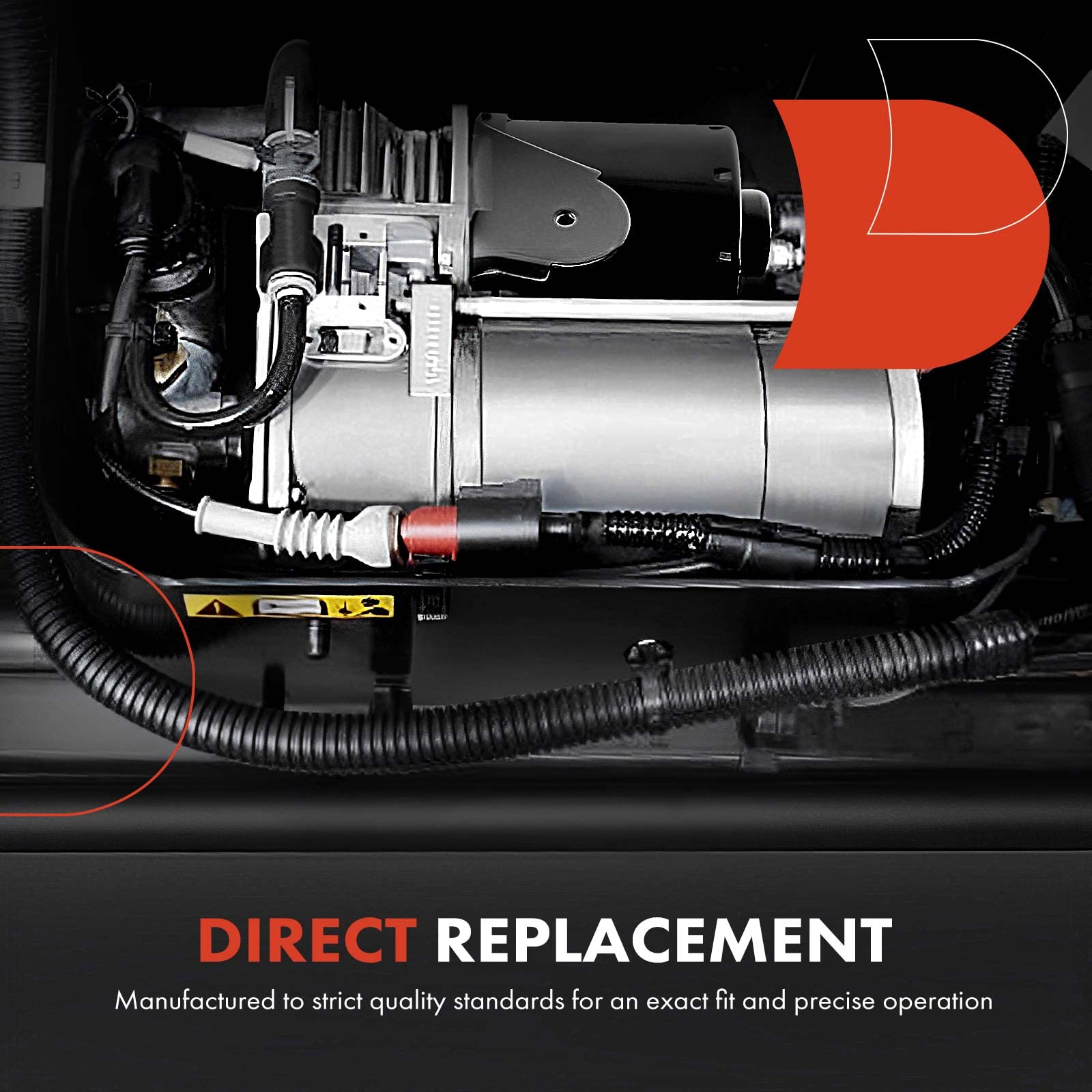 Premium Air Suspension Compressor Replacement for Cadillac SRX 2004-2009 & STS 2005-2010 - Includes Mounting Bracket - Compatible with Part #15228009, 88957190 - Perfect for Smooth Ride & Suspension Repair