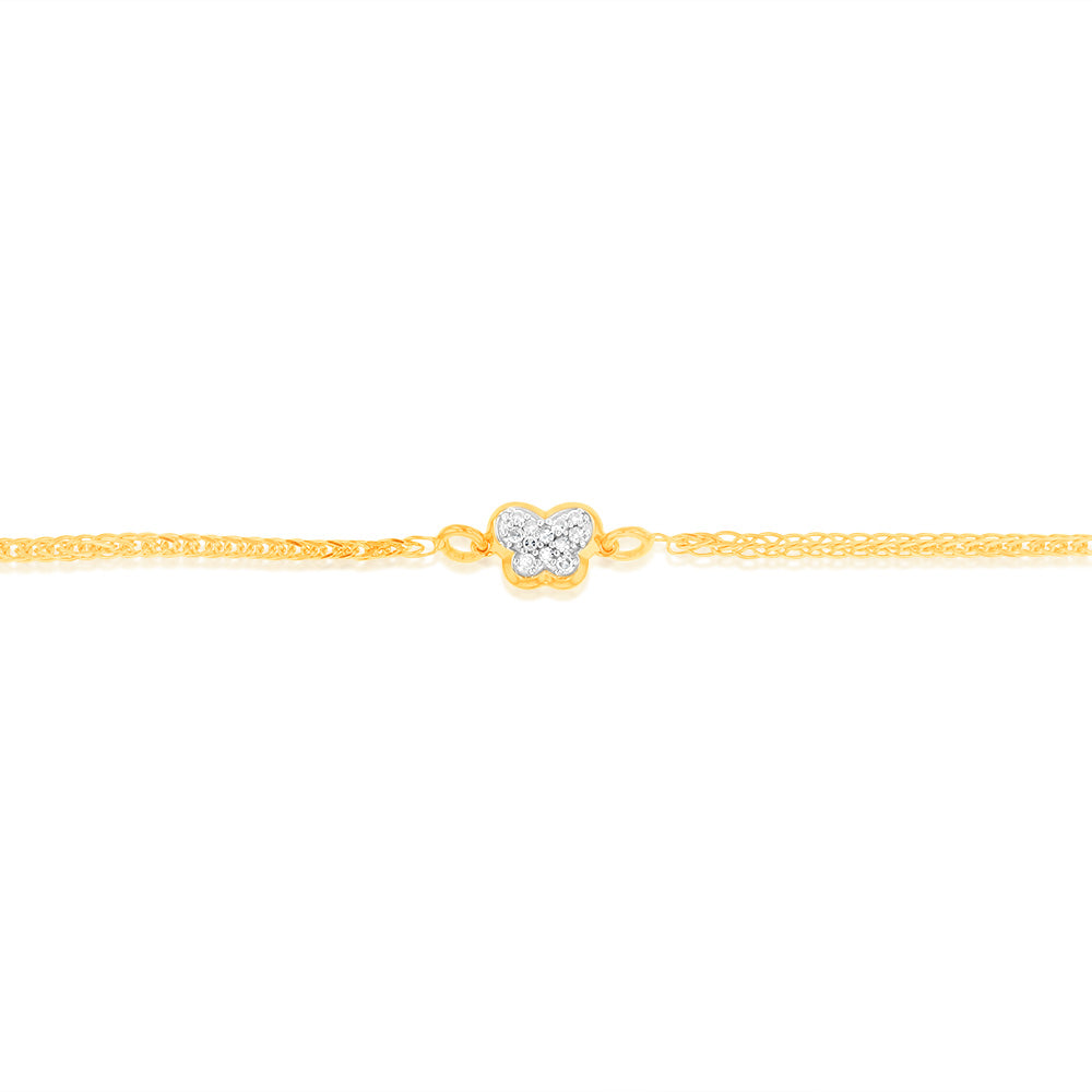 12K Gold Plated Sterling Silver Diamond Bracelet for Women - Elegant Jewelry Gift for Anniversary, Birthday & Special Occasions