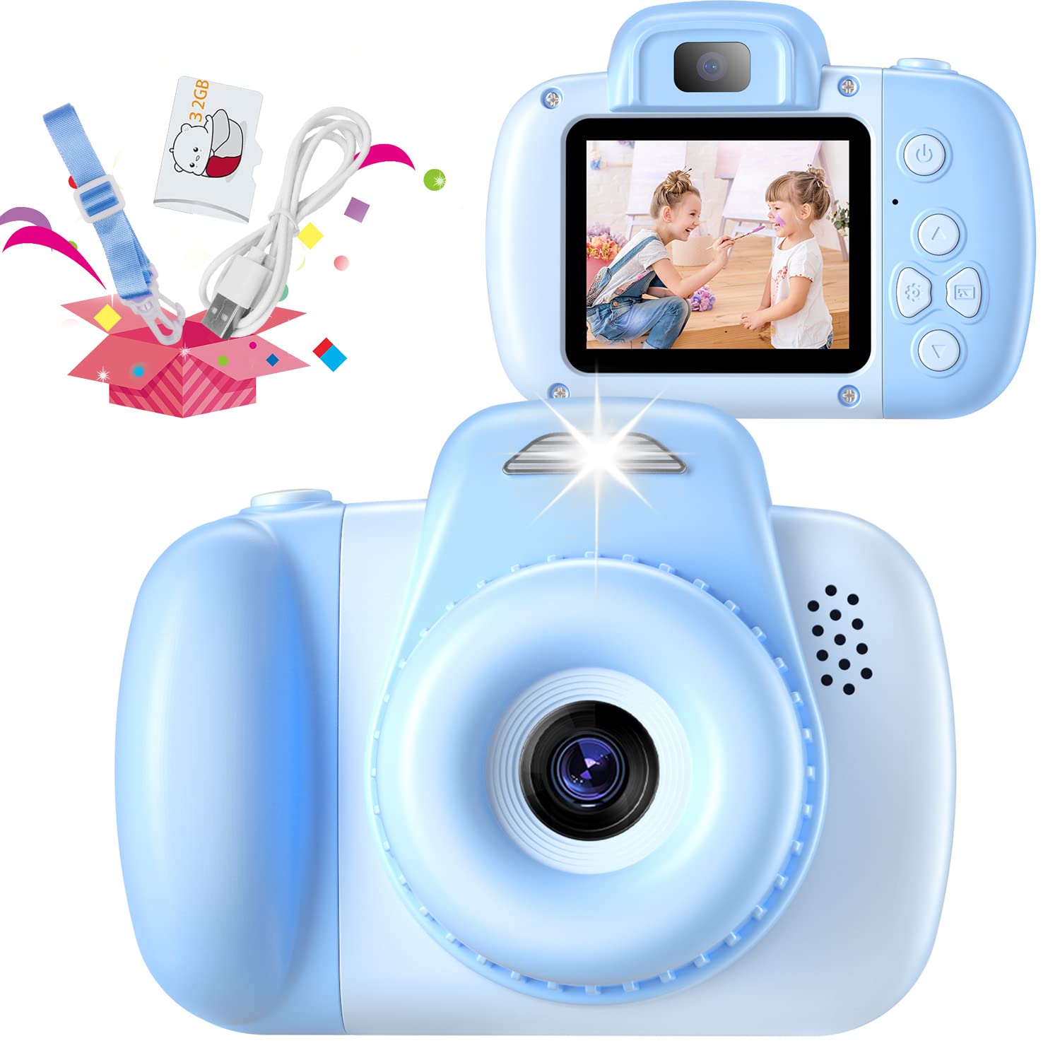 HAONIU 48MP Kids Digital Camera with 2.0