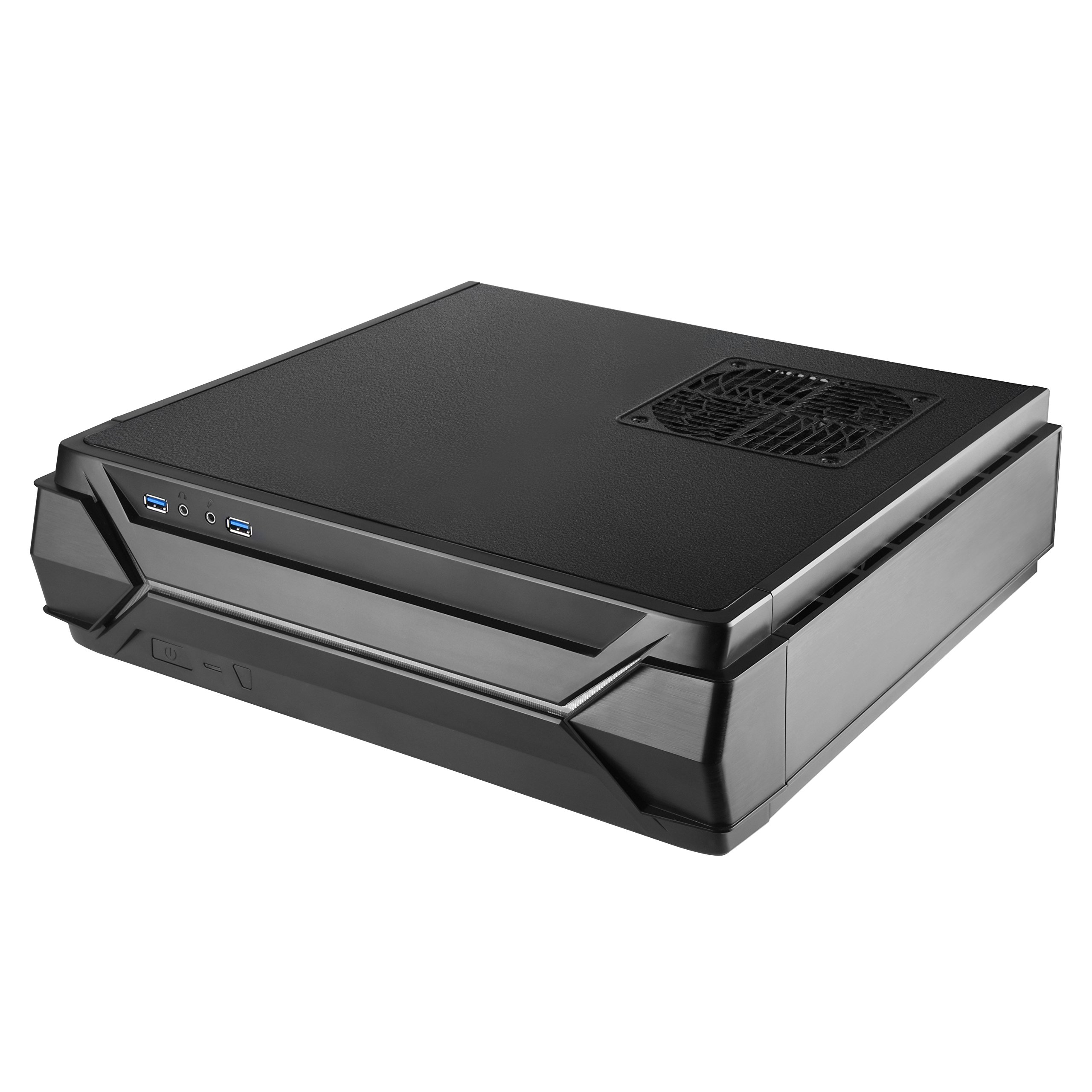 SilverStone SST-RVZ03B Raven Mini-ITX Gaming PC Case - Compact Black Chassis with RGB Lighting for High-Performance Gaming Rigs | Perfect for Small Space Setups, Esports Tournaments & Home Entertainment Systems