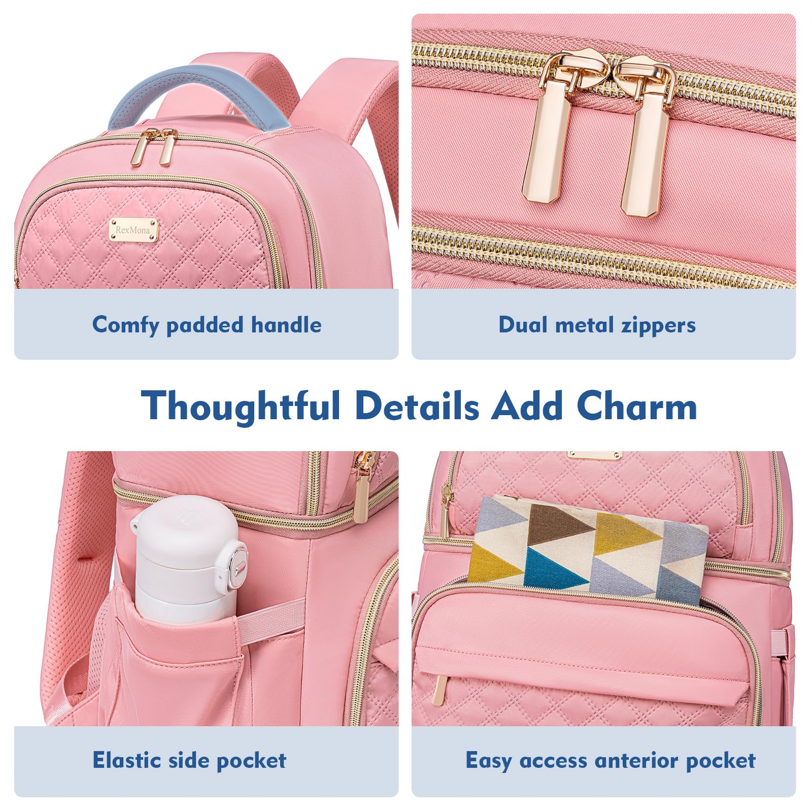 Insulated Double Decker Backpack Cooler - Leakproof Lunch Box for Travel, Picnic, Hiking, Beach & Camping | Lightweight Cooler Backpack for Men & Women | Perfect for Outdoor Adventures, Work Lunches & Sports Events