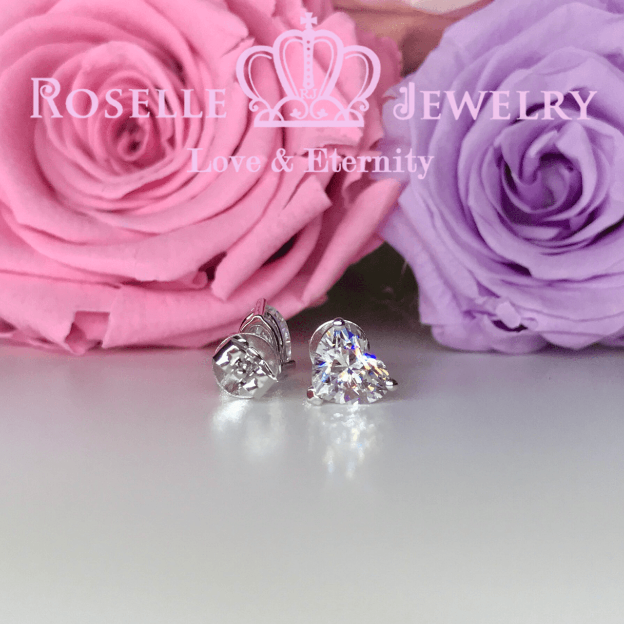 Happy Heart Shape Stud Earrings - Dainty Gold/Silver Valentine's Day Gift for Her - Perfect for Anniversary, Birthday & Romantic Occasions