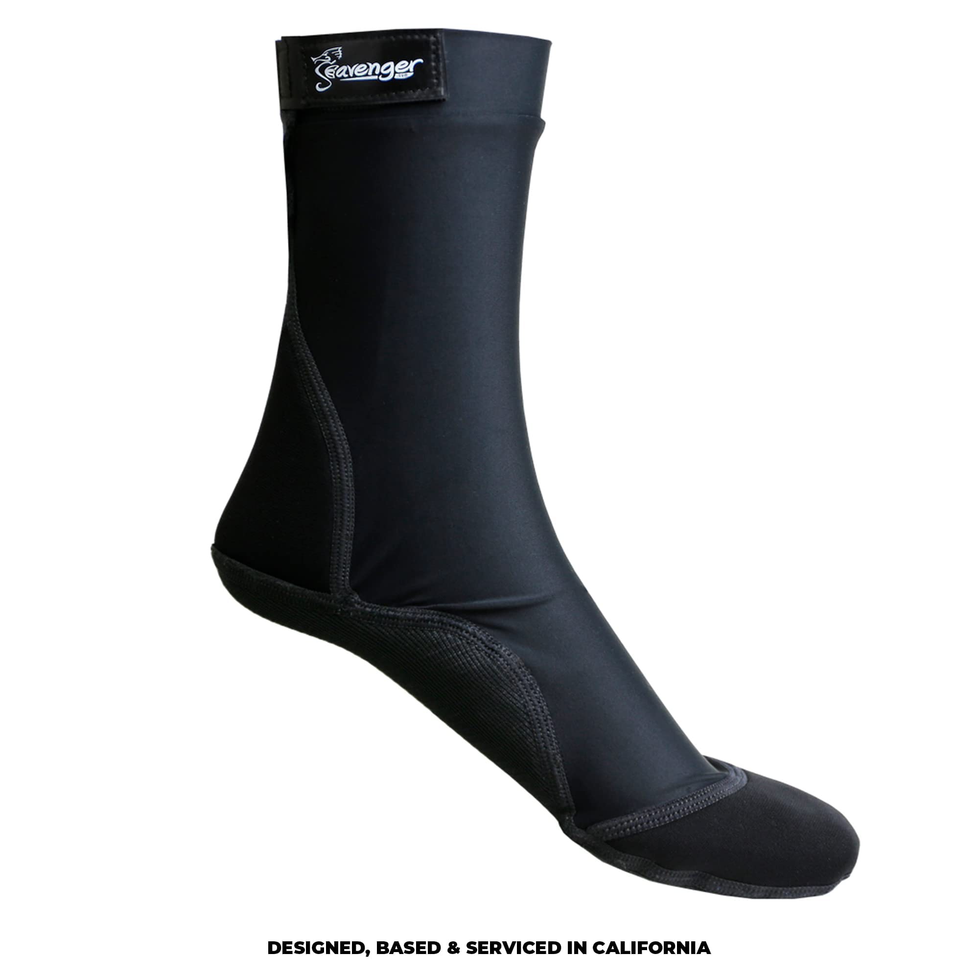 Seavenger SeaSnugs Tall Beach Socks for Soccer - Water Shoes for Men & Women - Quick-Dry, Non-Slip, UV Protection - Perfect for Beach, Pool, Surfing & Outdoor Sports